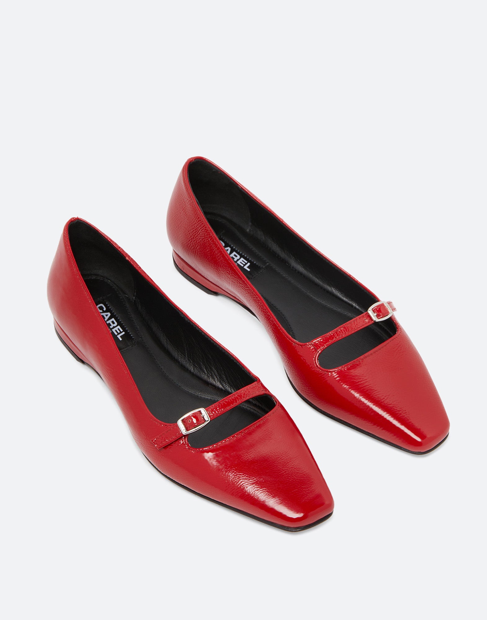 CAREL Ballerine Emilie in Vernice Rossa Naplak