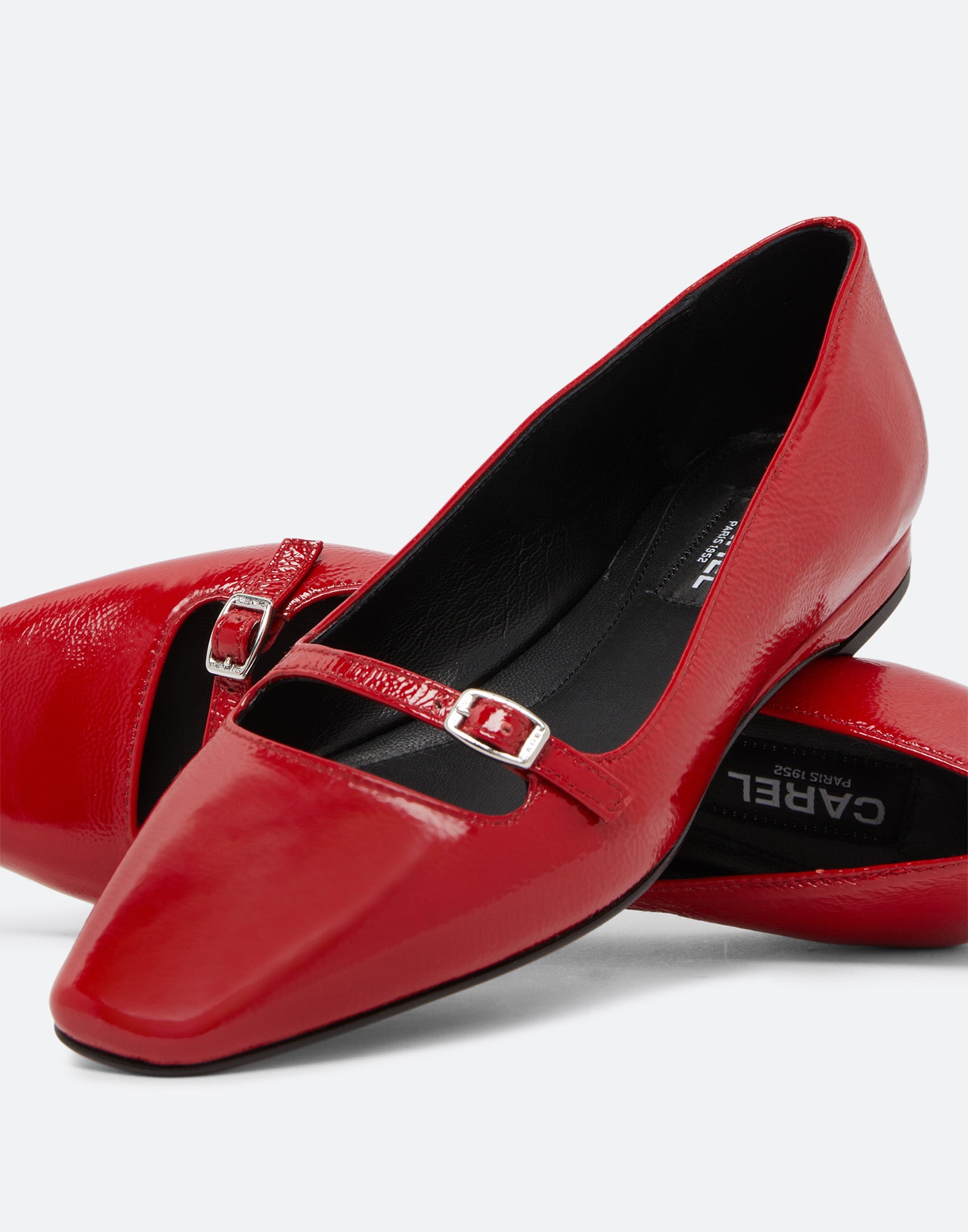 CAREL Ballerine Emilie in Vernice Rossa Naplak