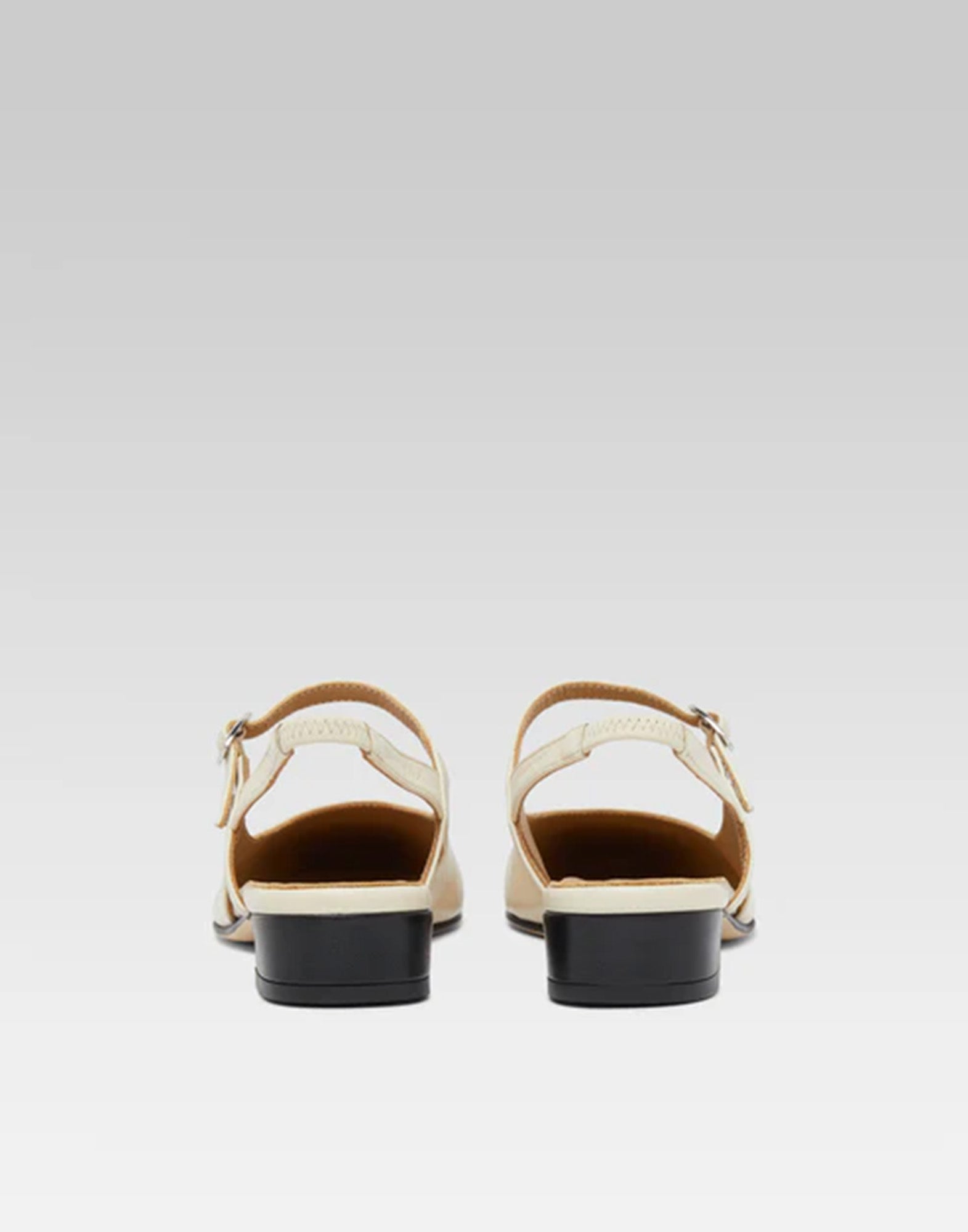 CAREL Slingback Oceano in Pelle Beige e Nera