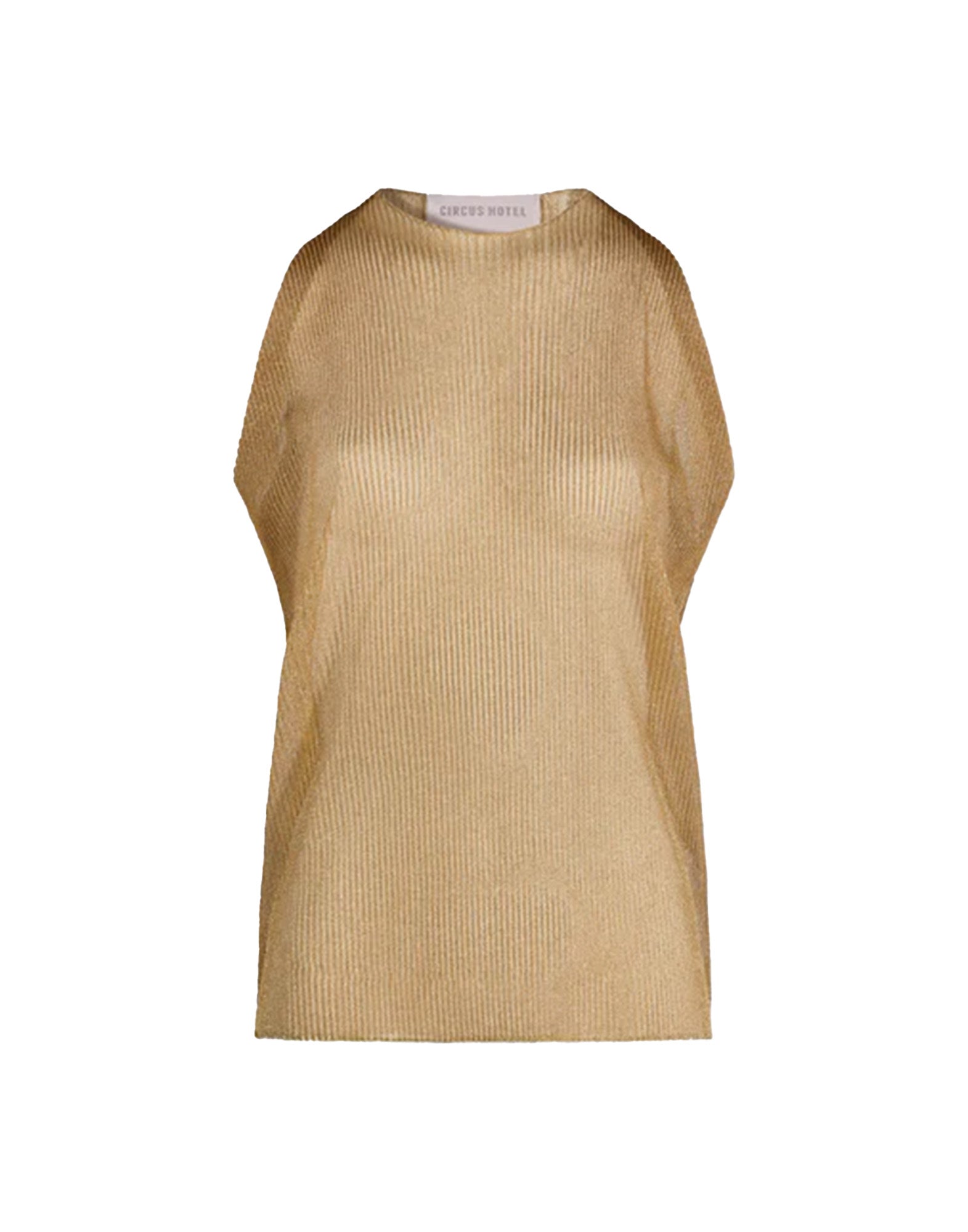 CIRCUS HOTEL Canotta con Scollo Halter Oro