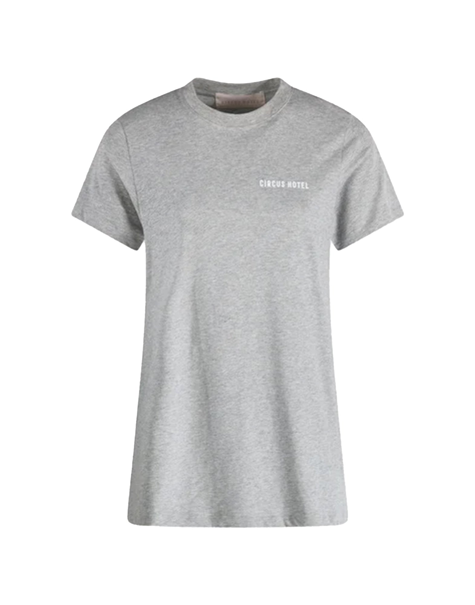 CIRCUS HOTEL T-shirt Slim con Schiena Scoperta Grigia