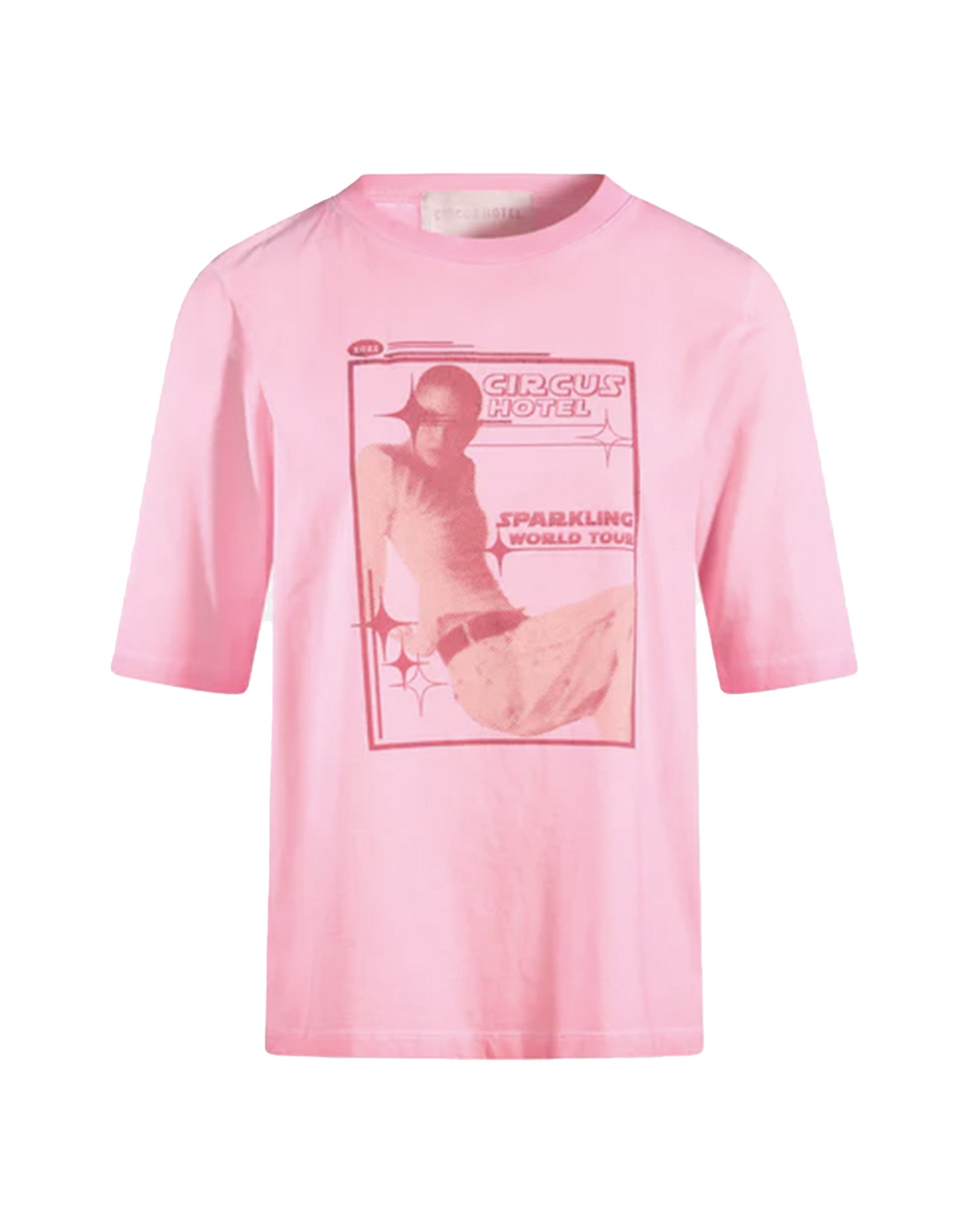 CIRCUS HOTEL T-shirt Slim a Maniche 3/4 con Stampa Poster Vintage