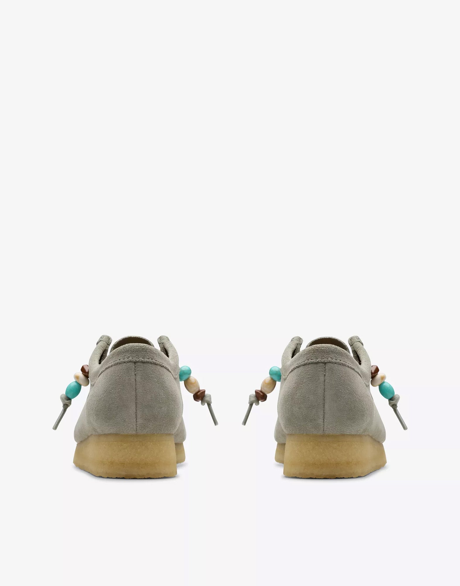 CLARKS Polacchine Wallabee in Pelle Scamosciata Salvia