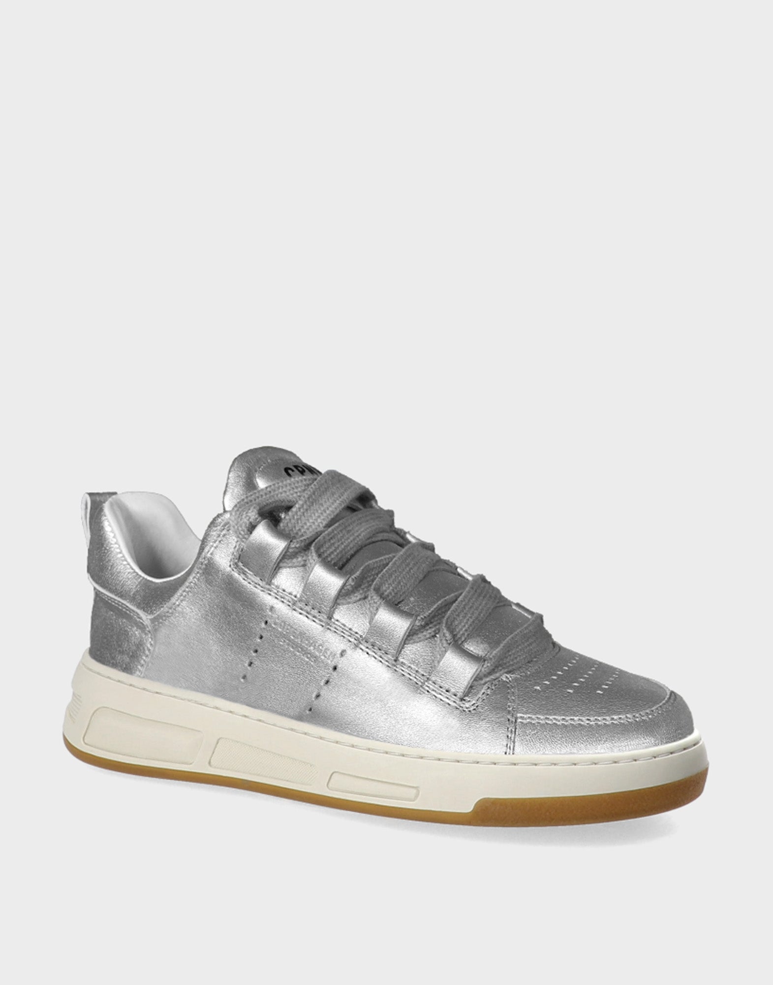 COPENHAGEN Sneakers Low-Top in Pelle Liscia Silver