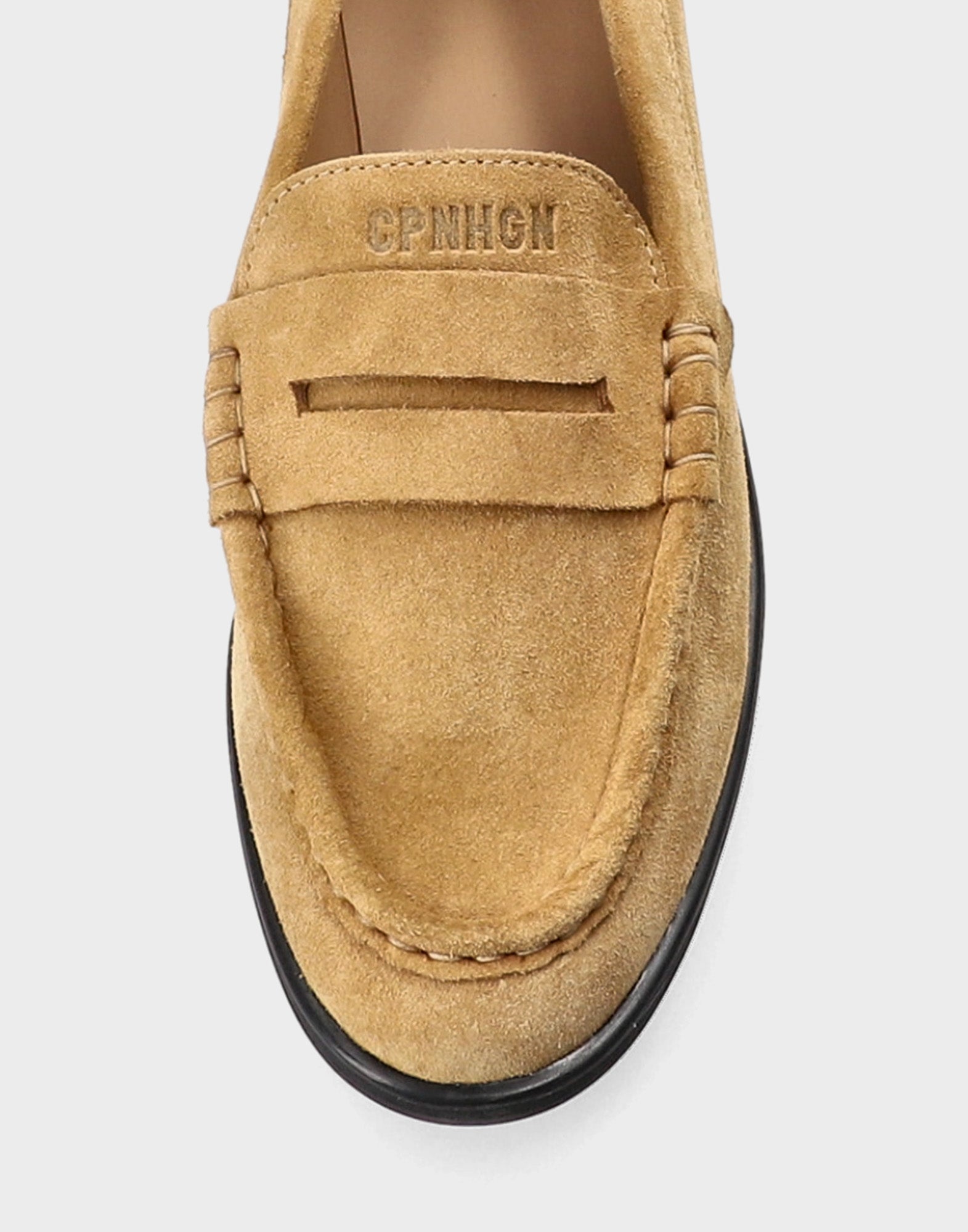 COPENHAGEN Mocassini Sleek in Suede Caramello