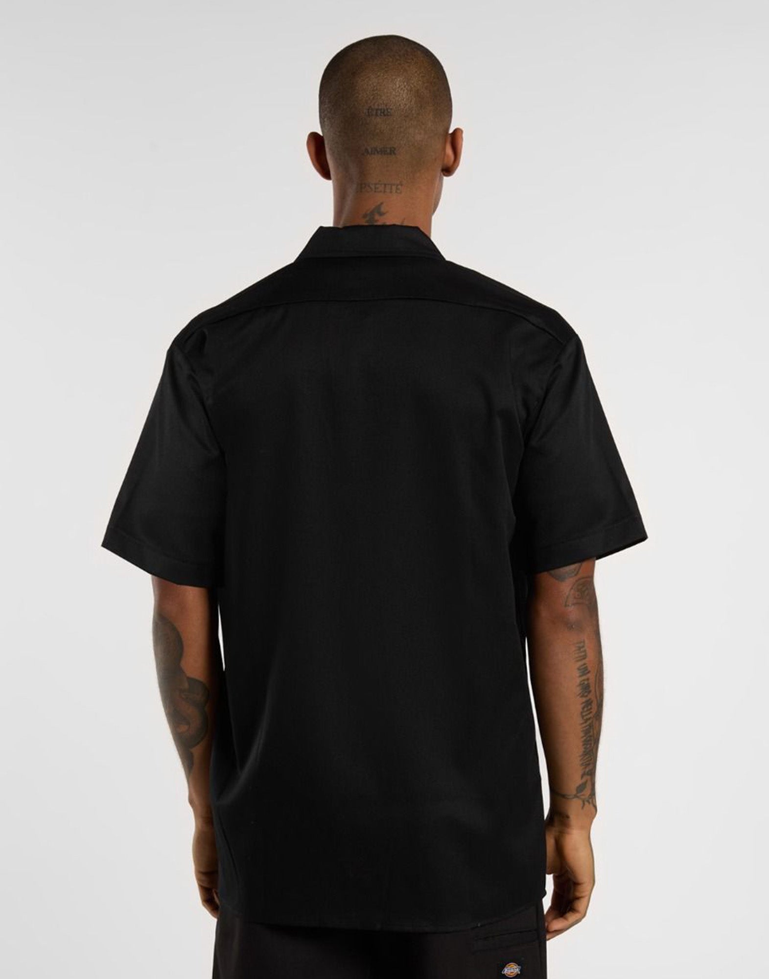 DICKIES Camicia da Lavoro a Maniche Corte Nera