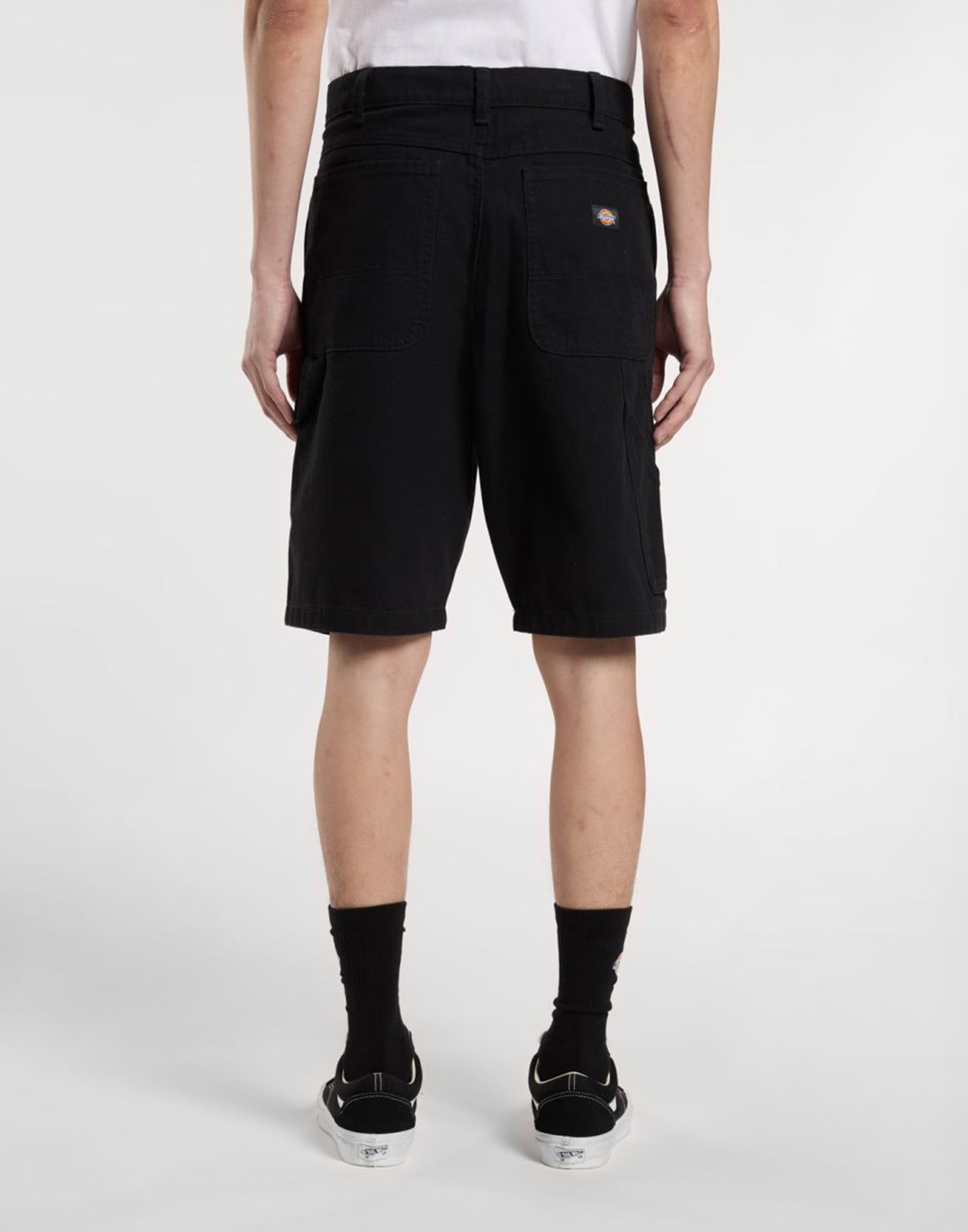 DICKIES Bermuda Carpenter Duck Canvas Stone Washed Black