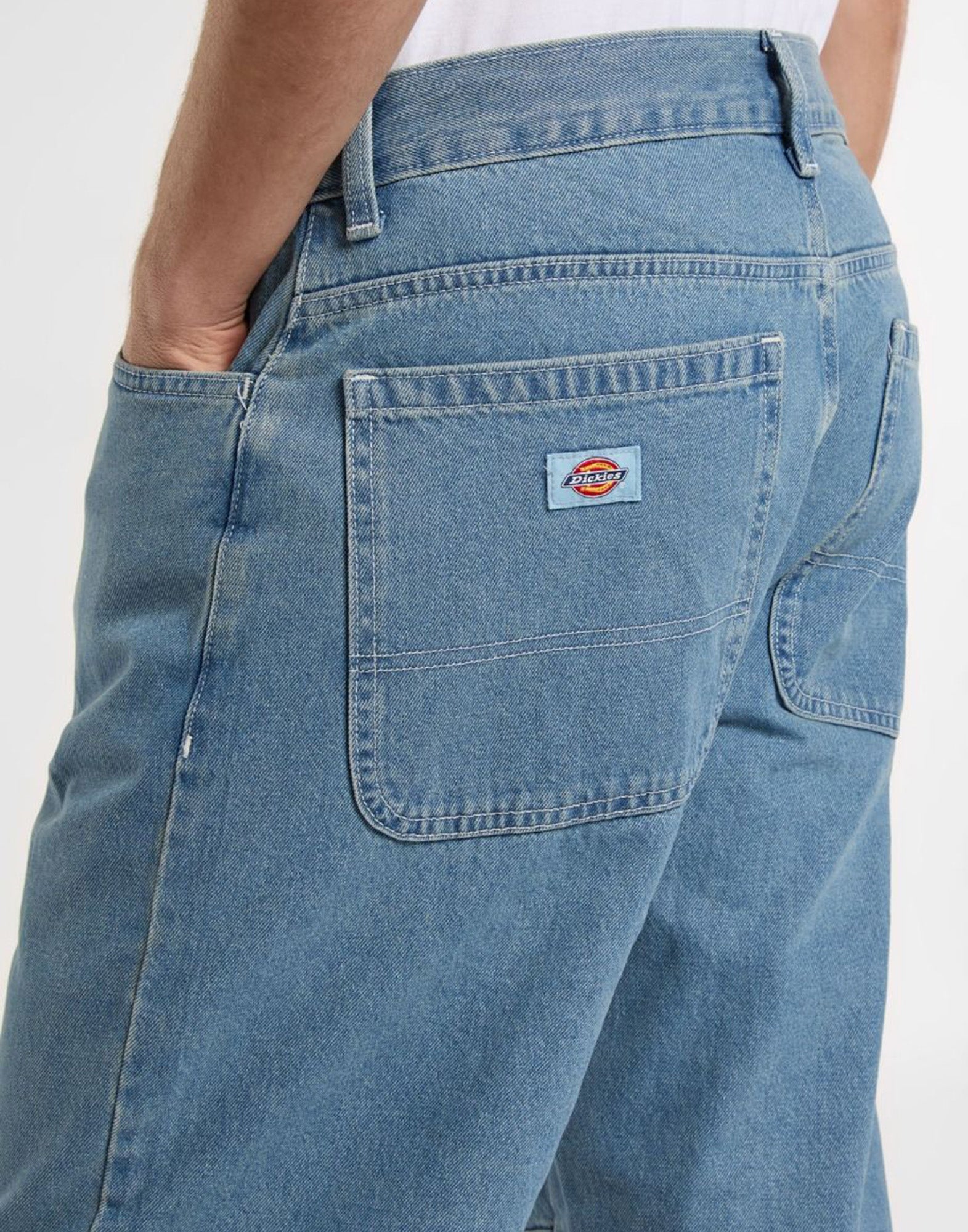 DICKIES Pantaloni Denim con Ginocchia Rinforzate