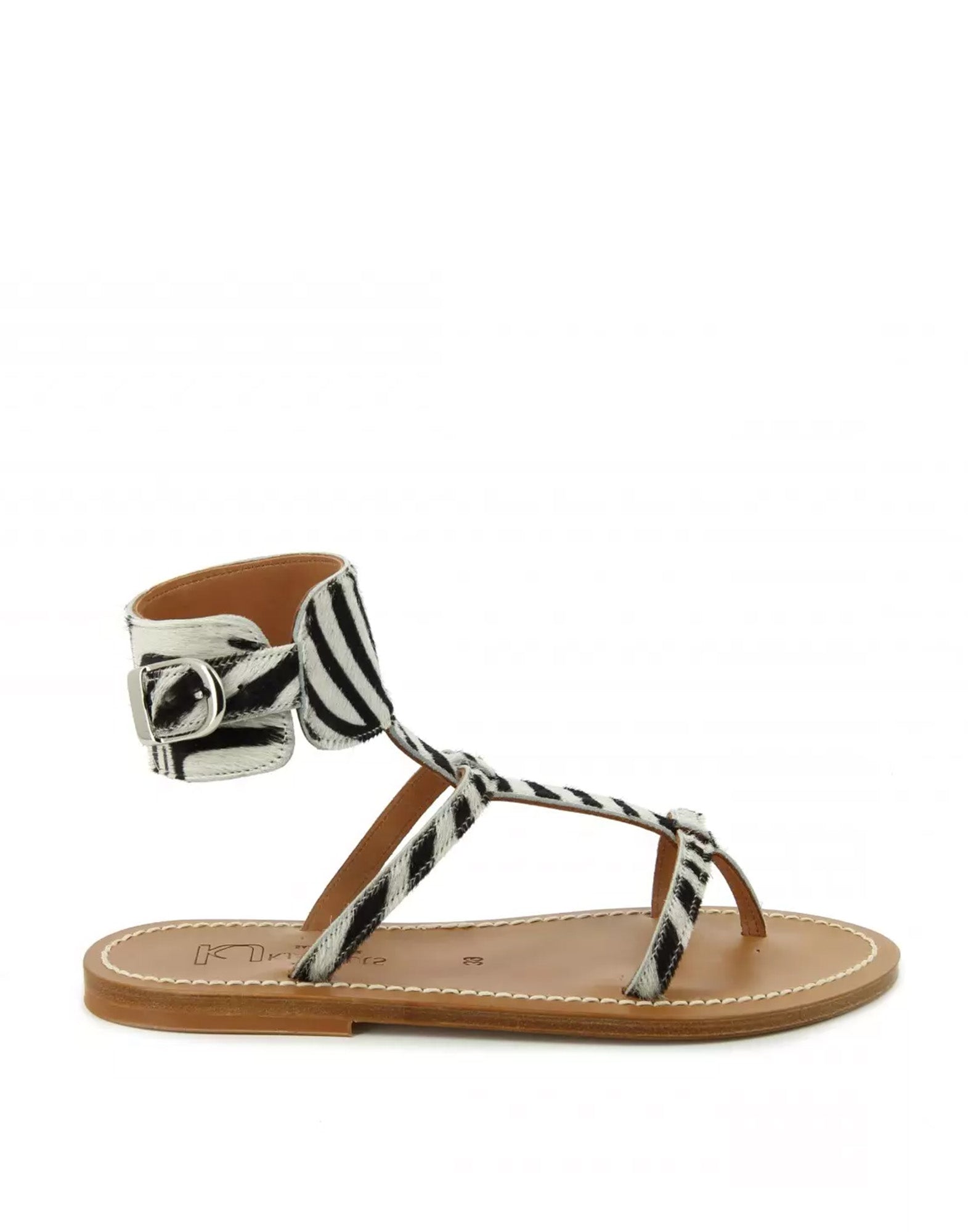 K.JACQUES Sandali Caravelle in Cavallino Zebra