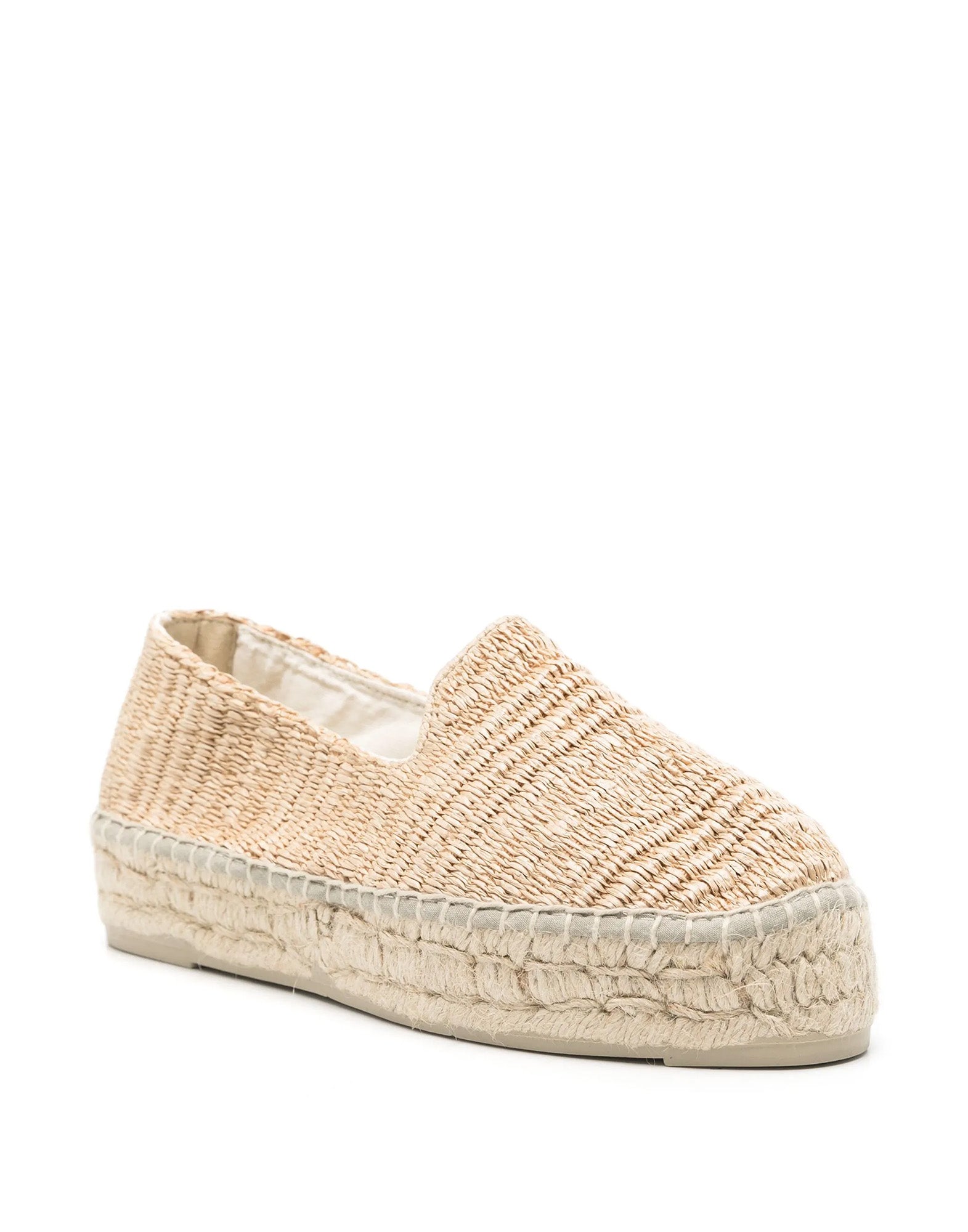 MANEBI Espadrillas in Raffia con Doppia Suola Yucatan