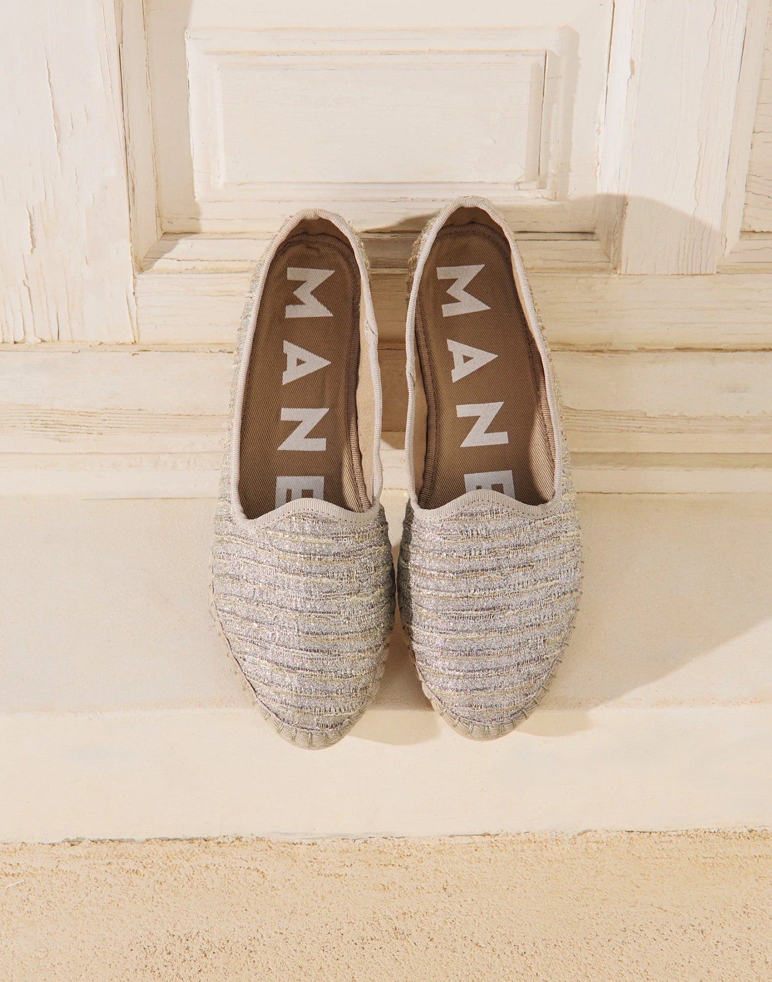 MANEBI Friulane in Cotone Lurex Monaco