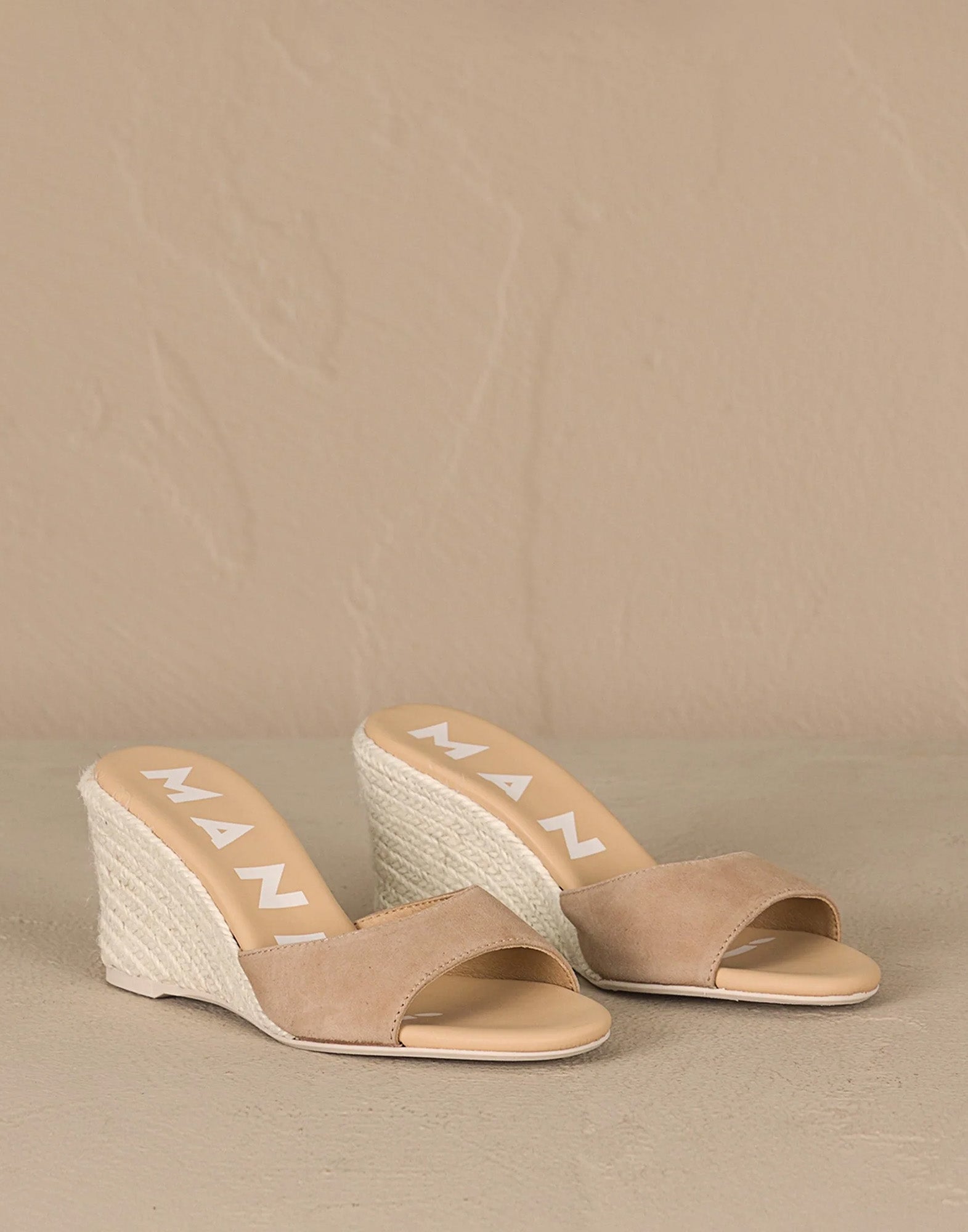 MANEBI Mule Espadrillas Hamptons Vintage Taupe
