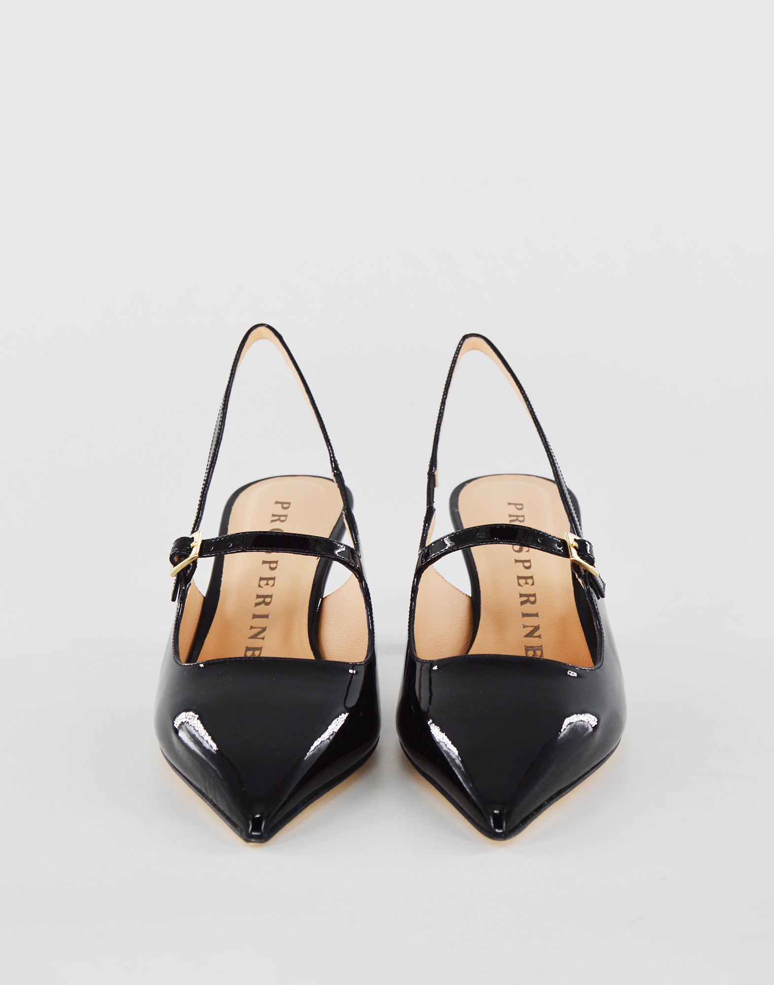 PROSPERINE Chanel a Punta in Vernice Nero