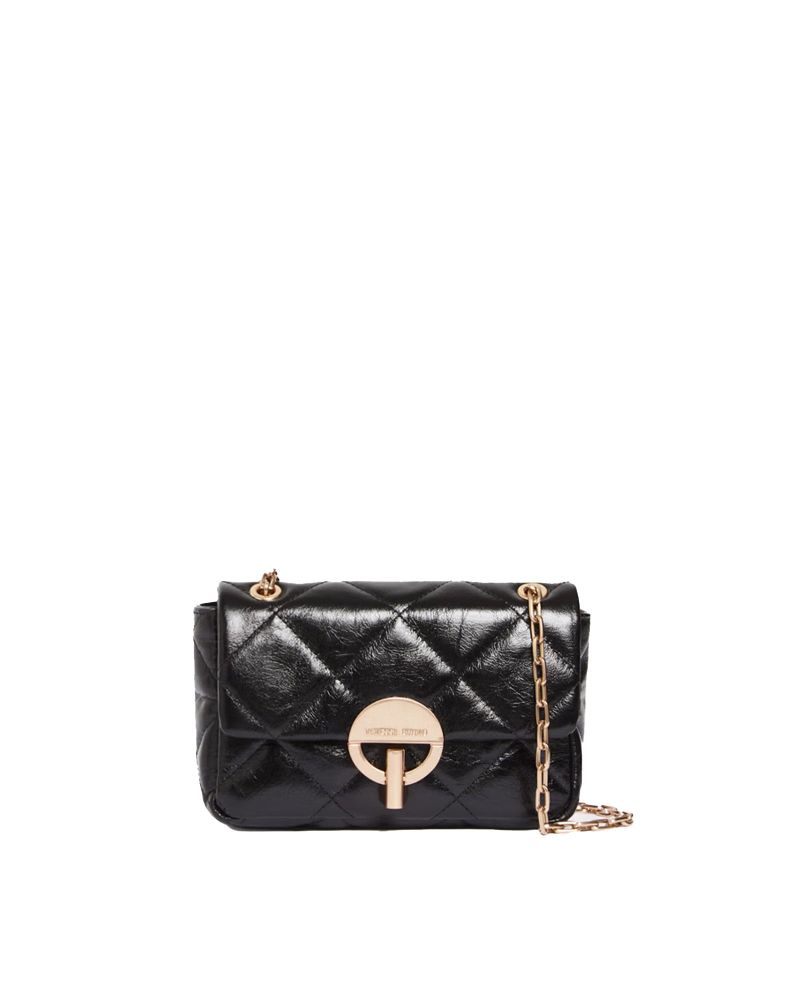 VANESSA BRUNO Borsa Moon Media in Pelle Noir
