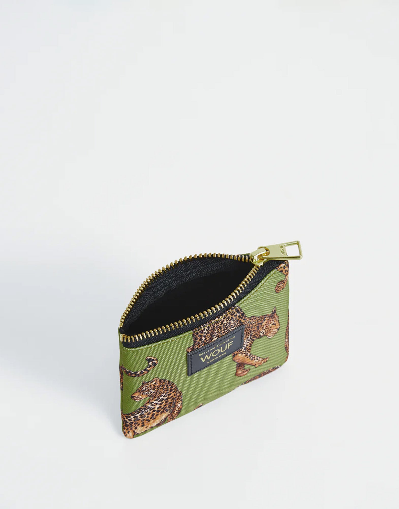 WOUF Pochette Piccola Olive Leopard