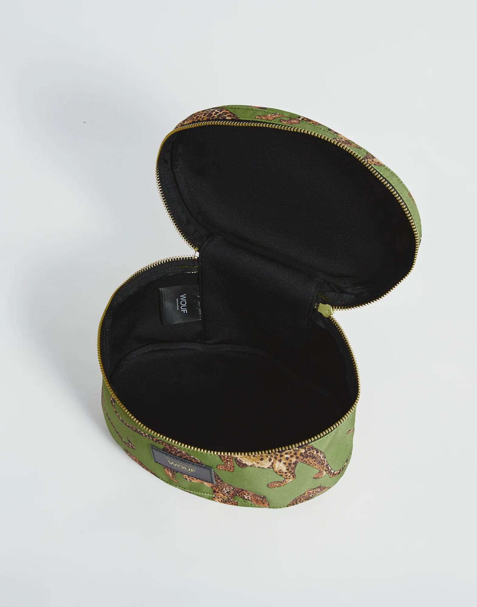 WOUF Vanity Bag Olive Leopard