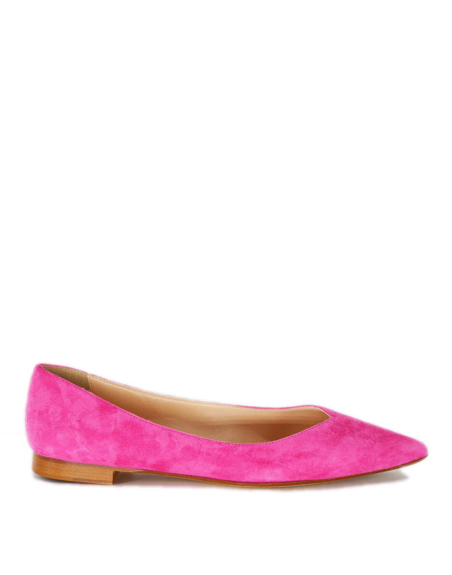PROSPERINE Ballerina a Punta in Camoscio Fuxia