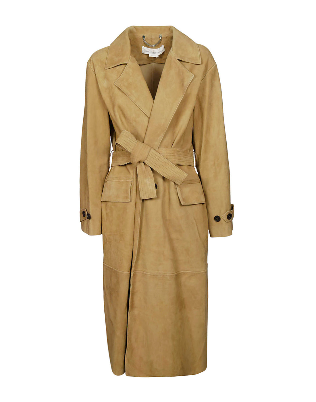GOLDEN GOOSE Trench in Camoscio Olive