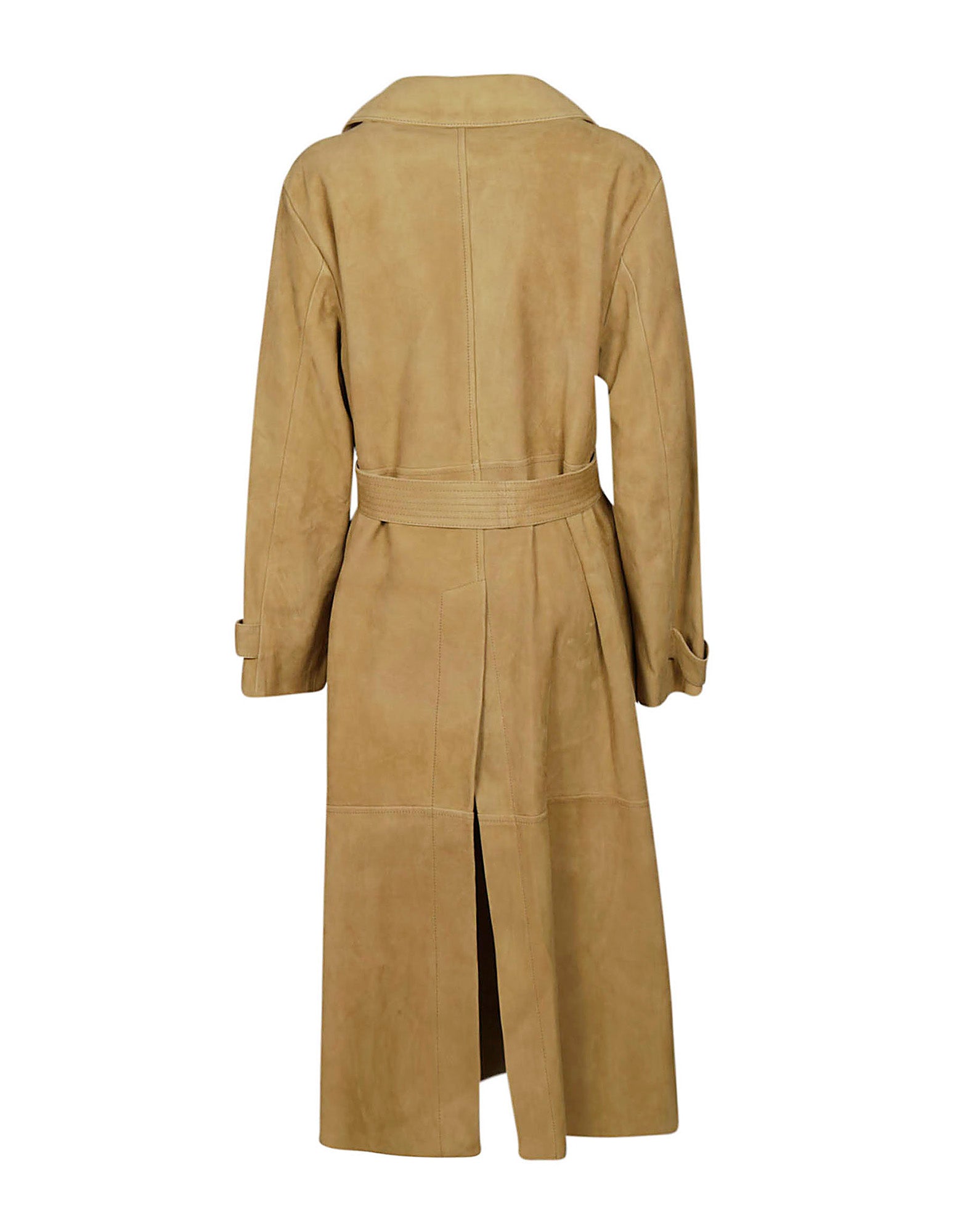 GOLDEN GOOSE Trench in Camoscio Olive