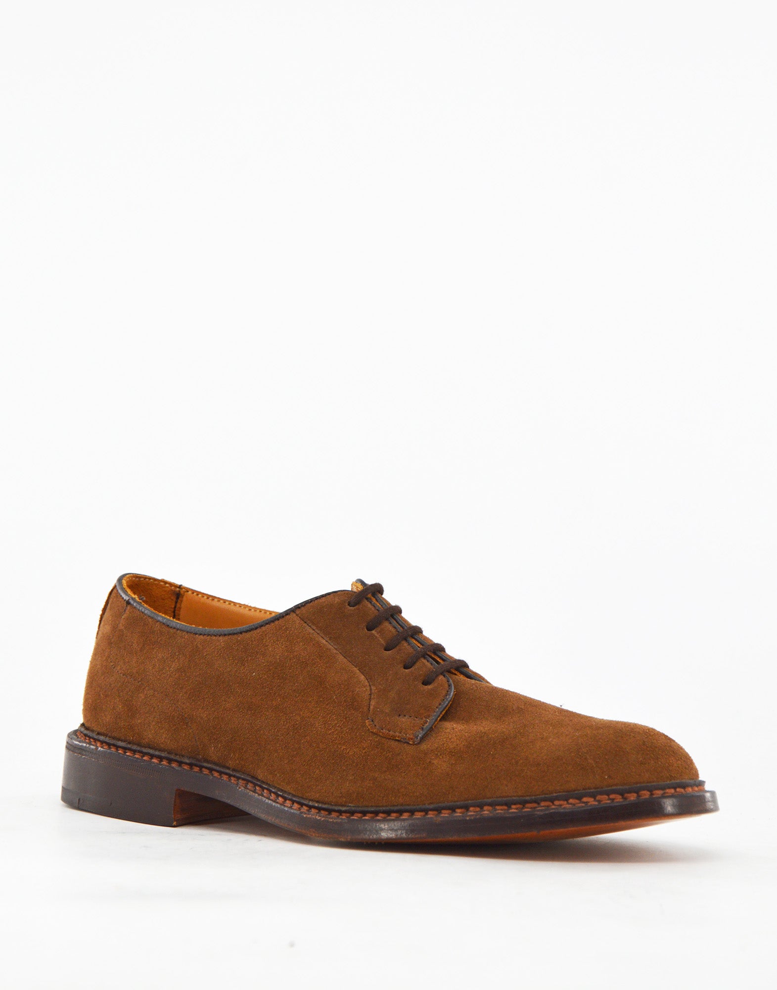 TRICKER'S Robert Derby Shoe Fondo Cuoio in Castorino Marrone