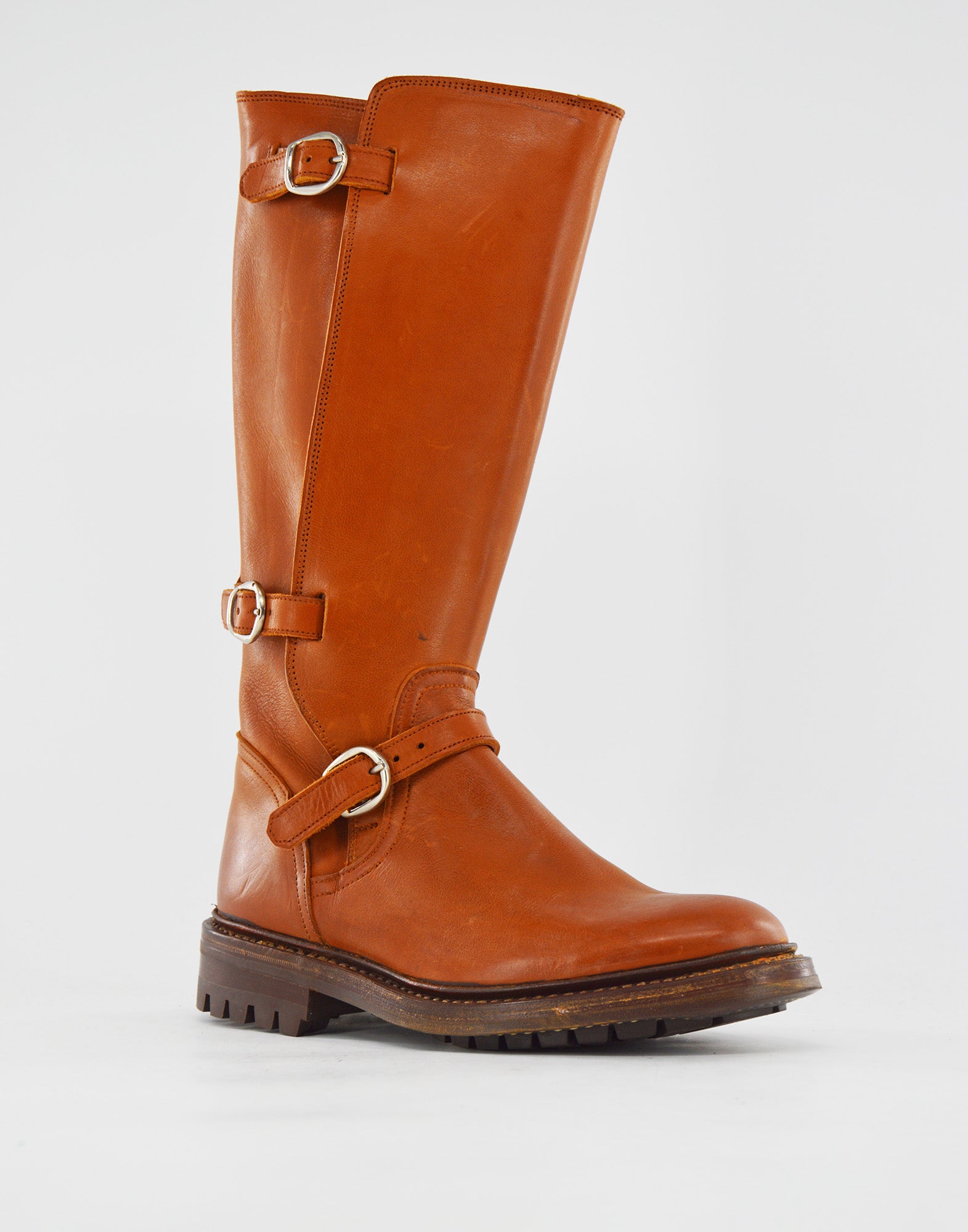 TRICKER'S Stivali Biker Fondo Commando Cuoio