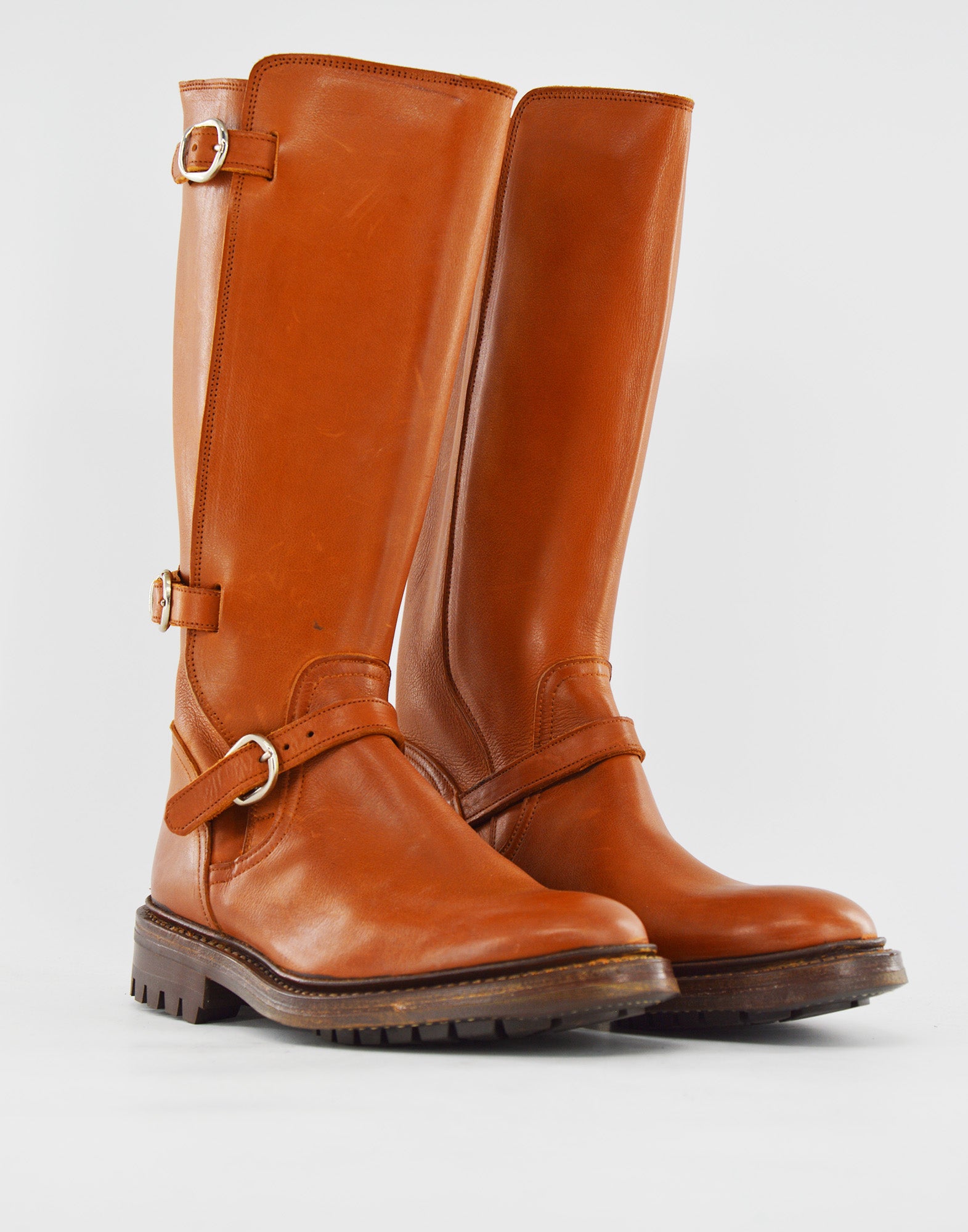 TRICKER'S Stivali Biker Fondo Commando Cuoio