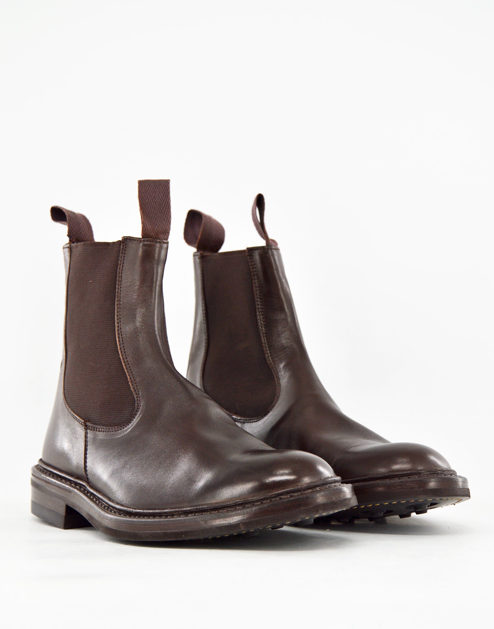 TRICKER'S Stephen Chelsea Boot Fondo Dainite in Pelle Coffe Burnished
