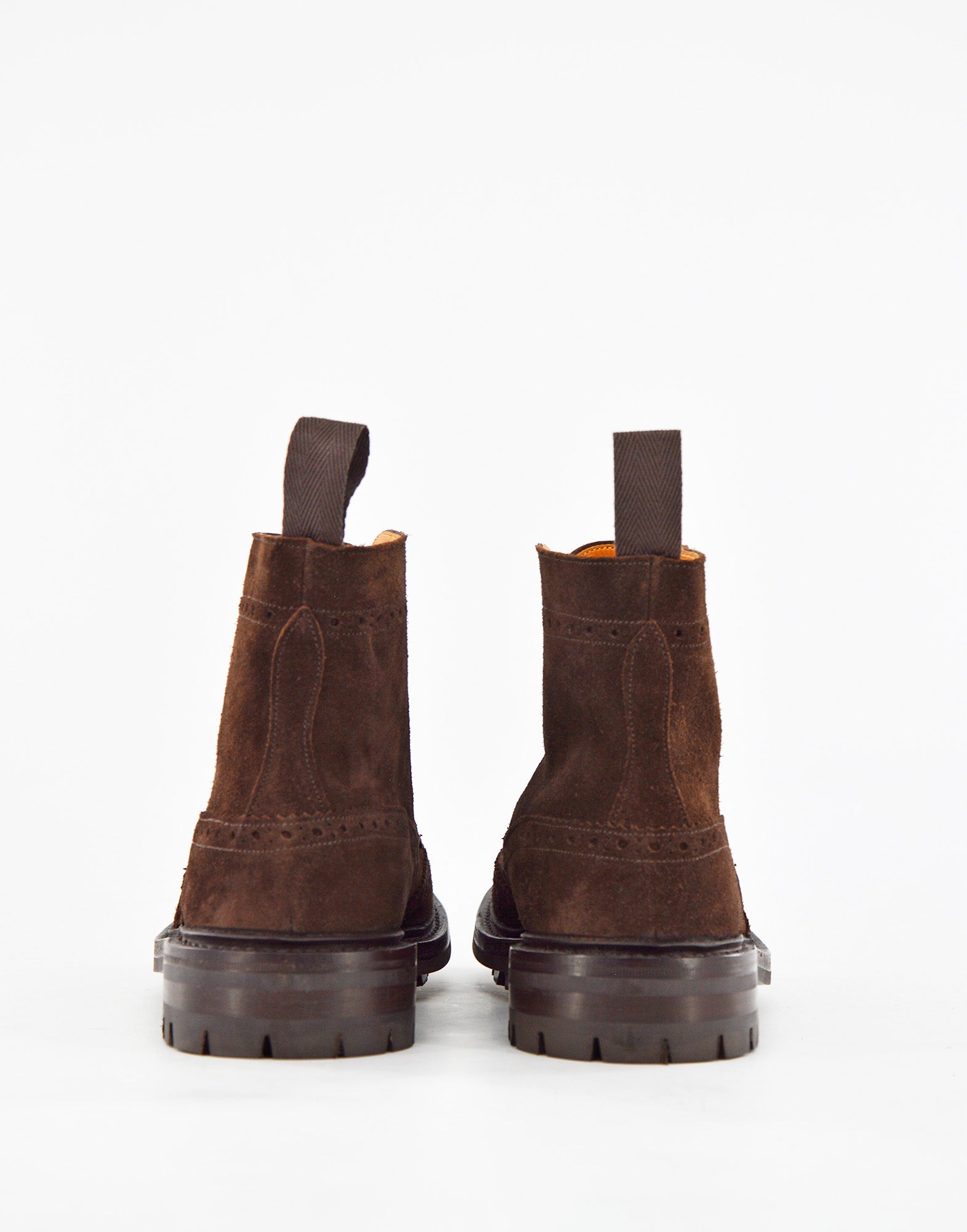 TRICKER'S Stow Country Boot in Suede Fondo Commando Caffè Janus