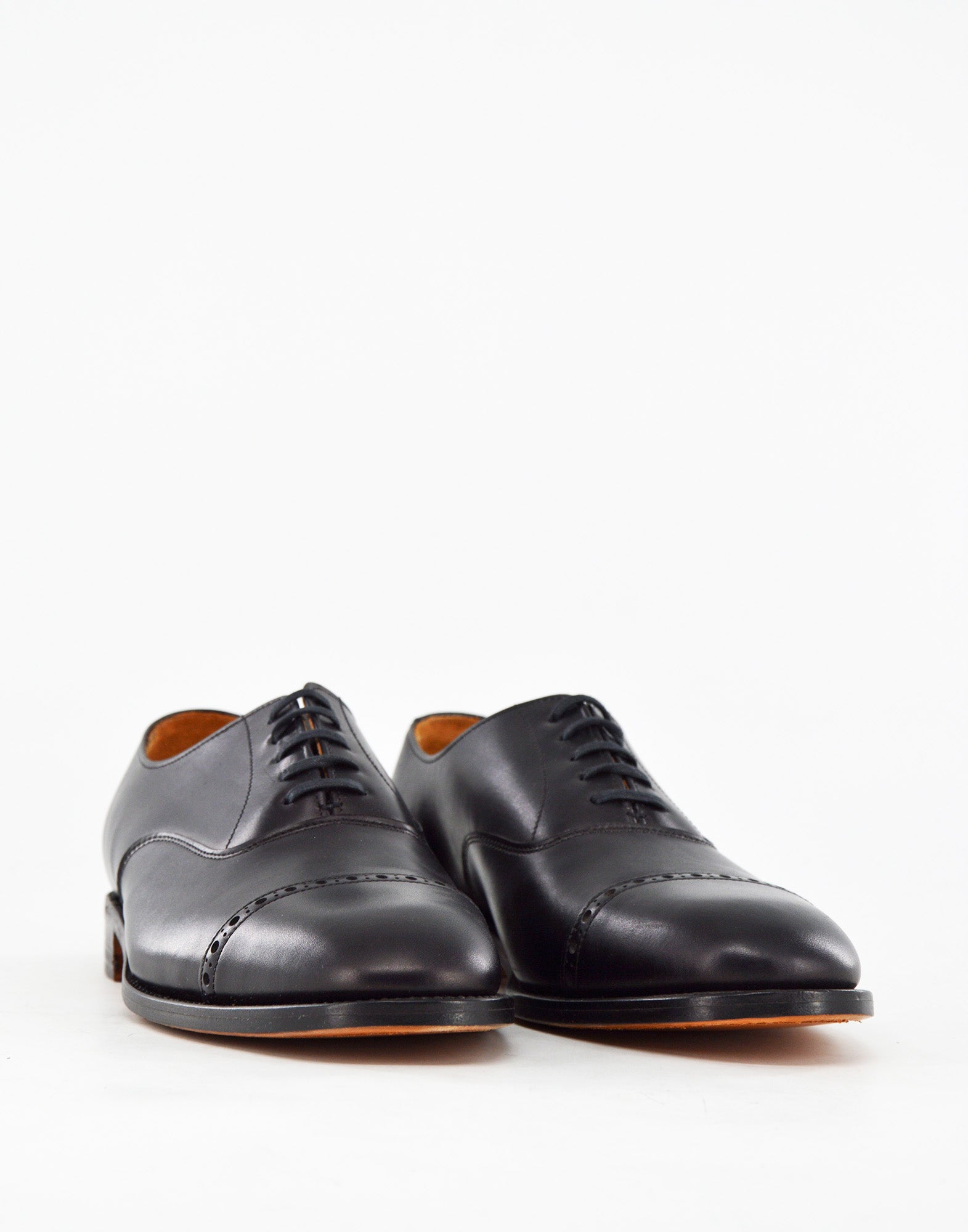 TRICKER'S Oxford Brogue in Pelle Fondo Cuoio Black