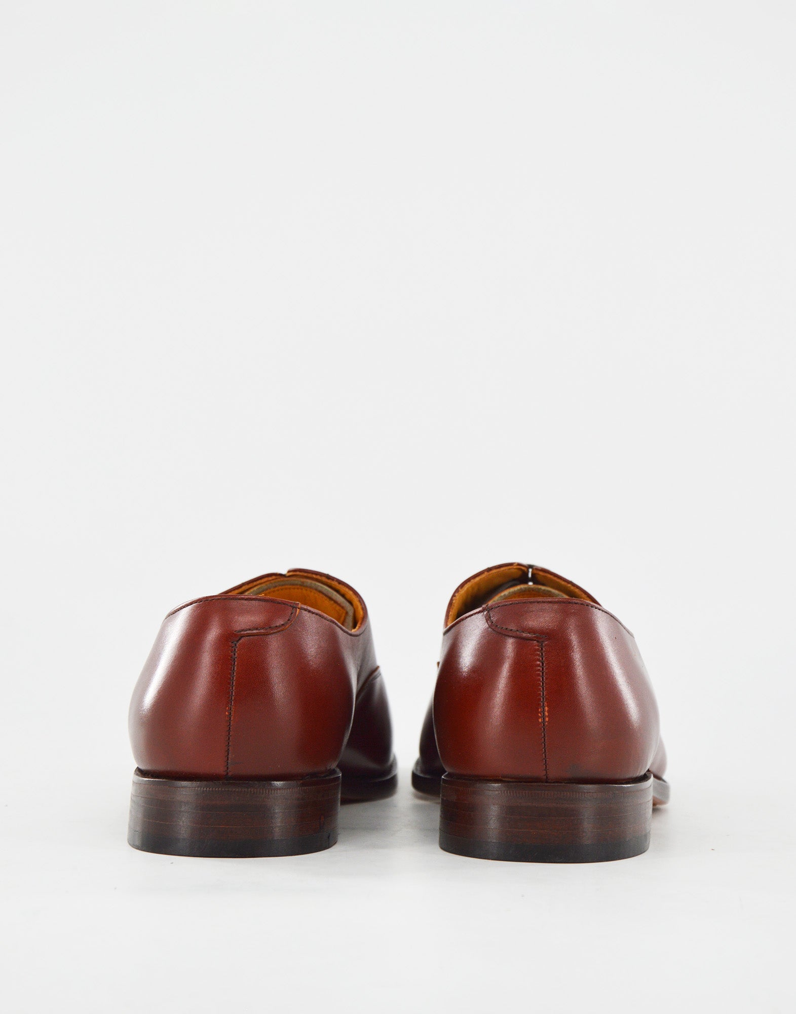 TRICKER'S Oxford Brogue in Pelle Fondo Cuoio Brown/Red