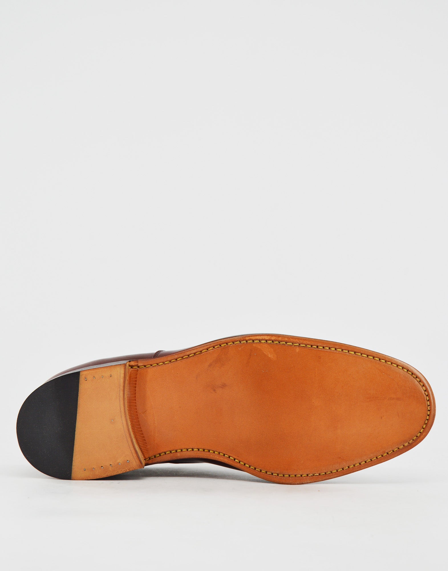 TRICKER'S Oxford Brogue in Pelle Fondo Cuoio Brown/Red