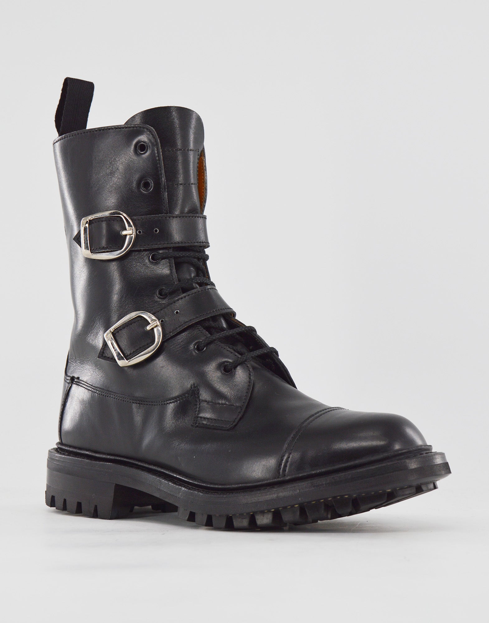 TRICKER'S Biker Boots Wanda Fondo Commando Black