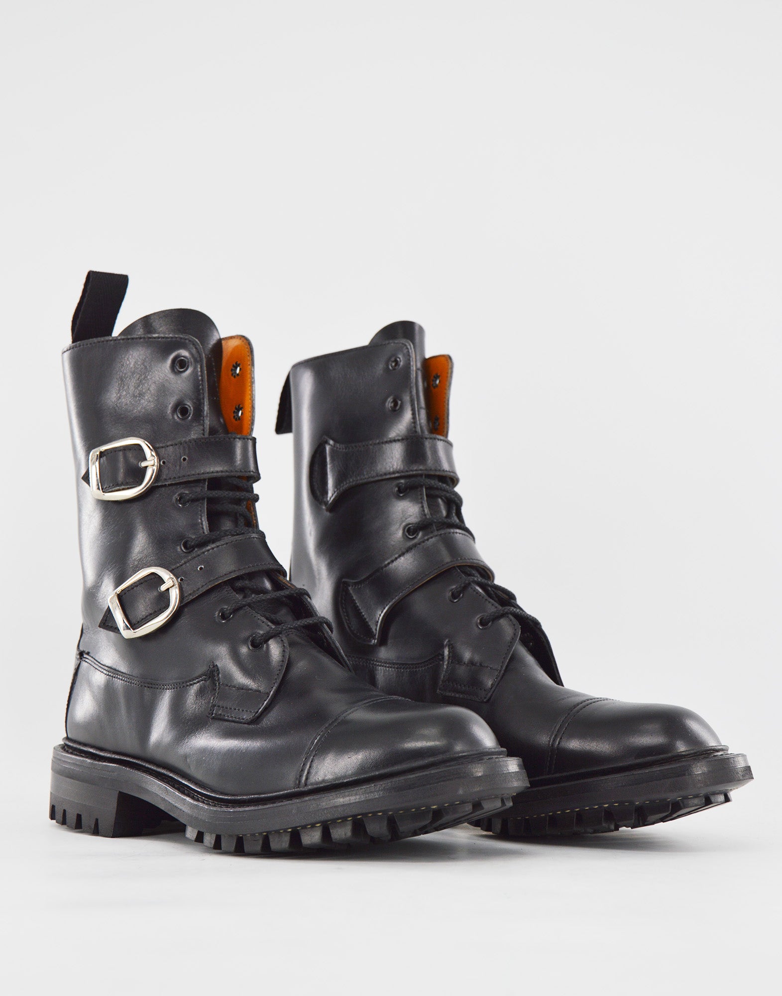 TRICKER'S Biker Boots Wanda Fondo Commando Black