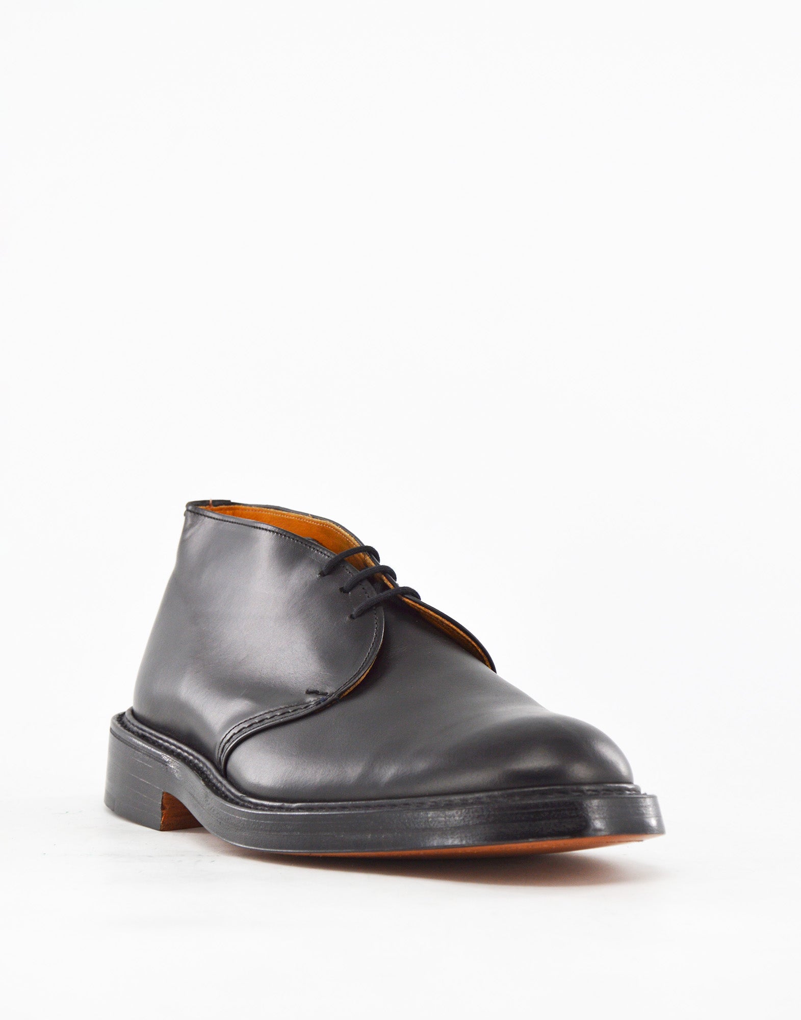 TRICKER'S Polacchino Winston in Pelle Fondo Cuoio Black