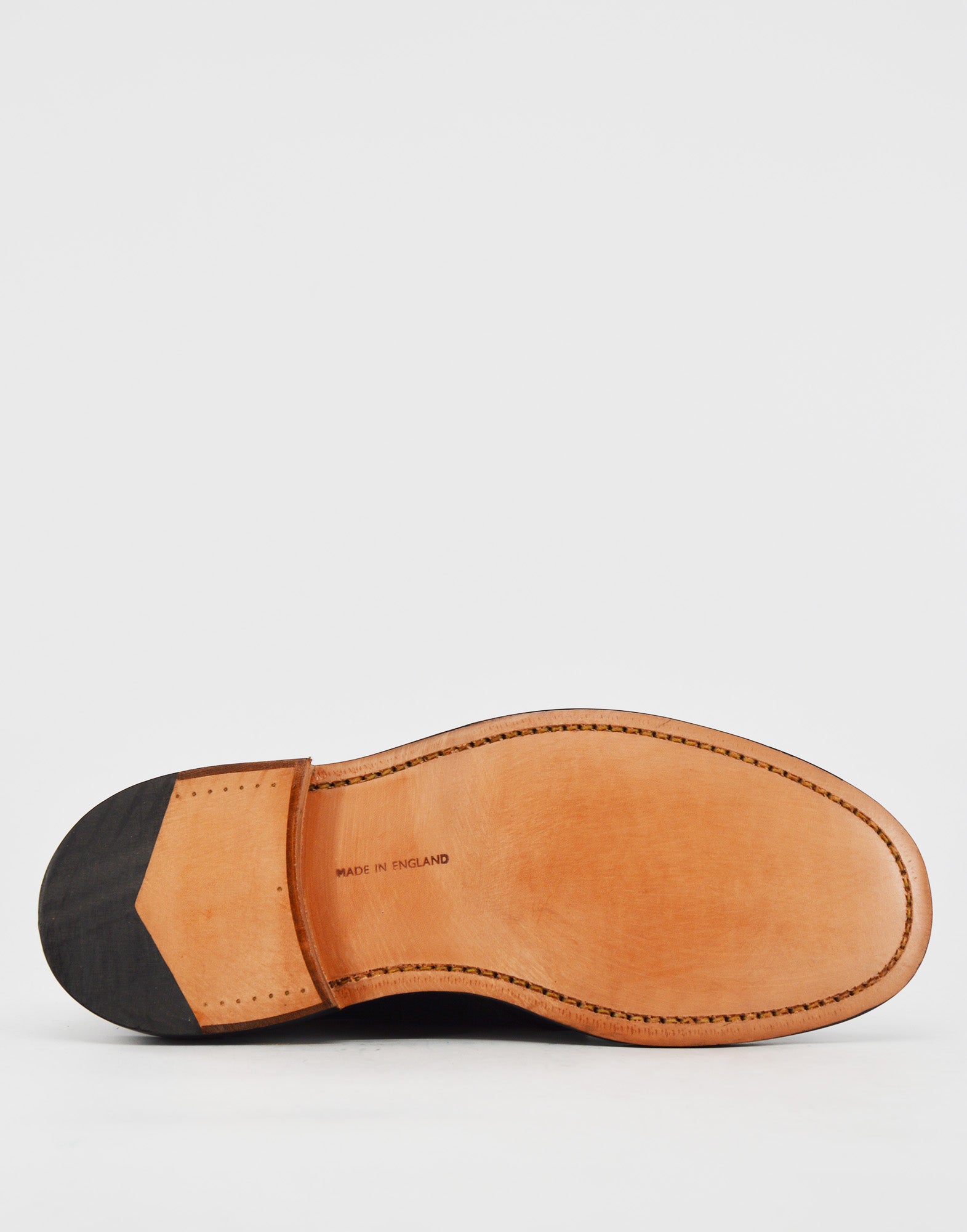 TRICKER'S Polacchino Winston in Pelle Fondo Cuoio Black