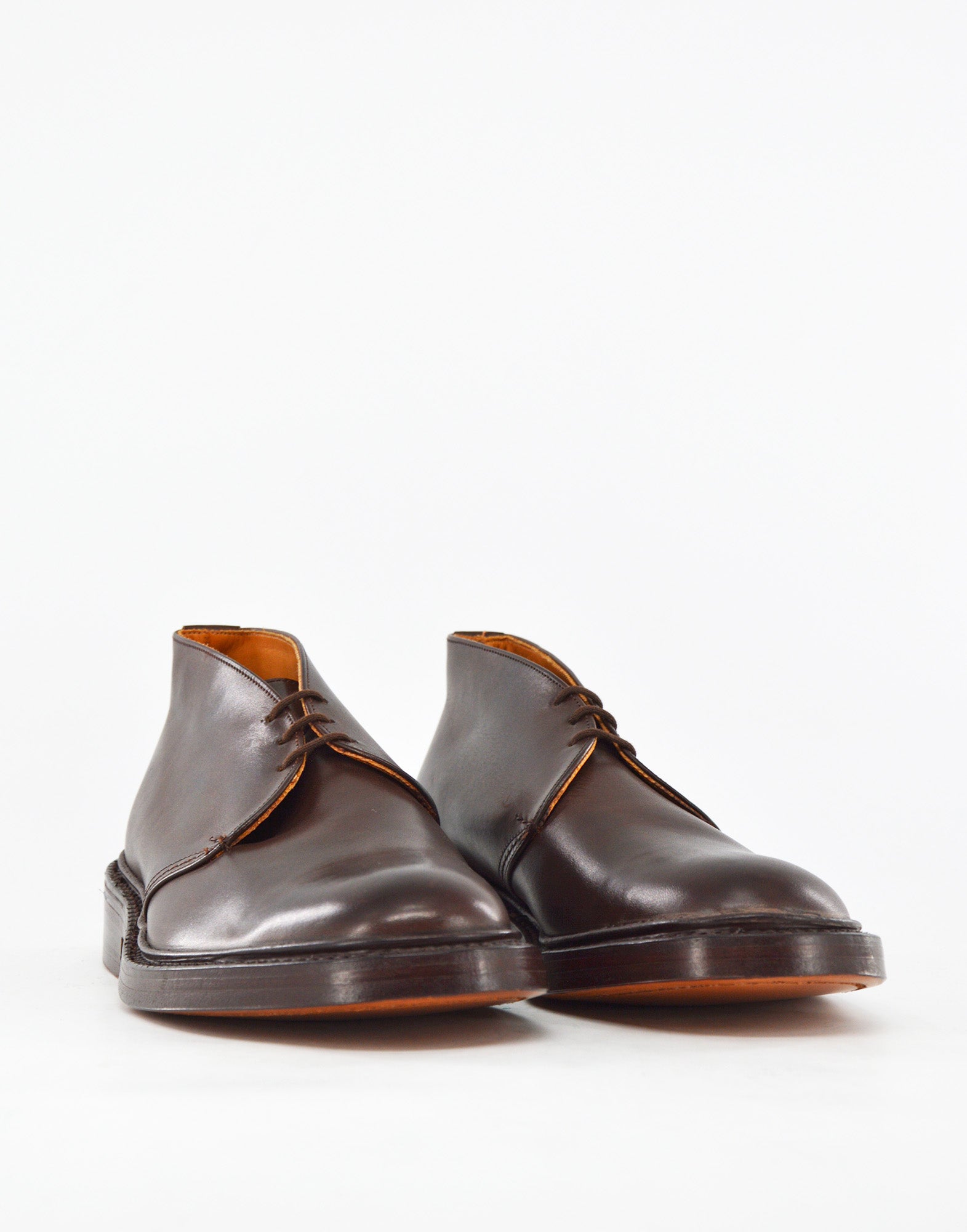 TRICKER'S Polacchino Winston in Pelle Fondo Cuoio Espresso Burnished