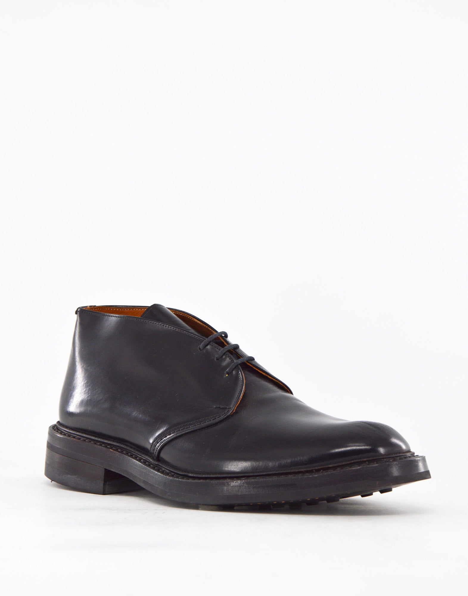 TRICKER'S Polacchino Winston in Pelle Fondo Dainite Black