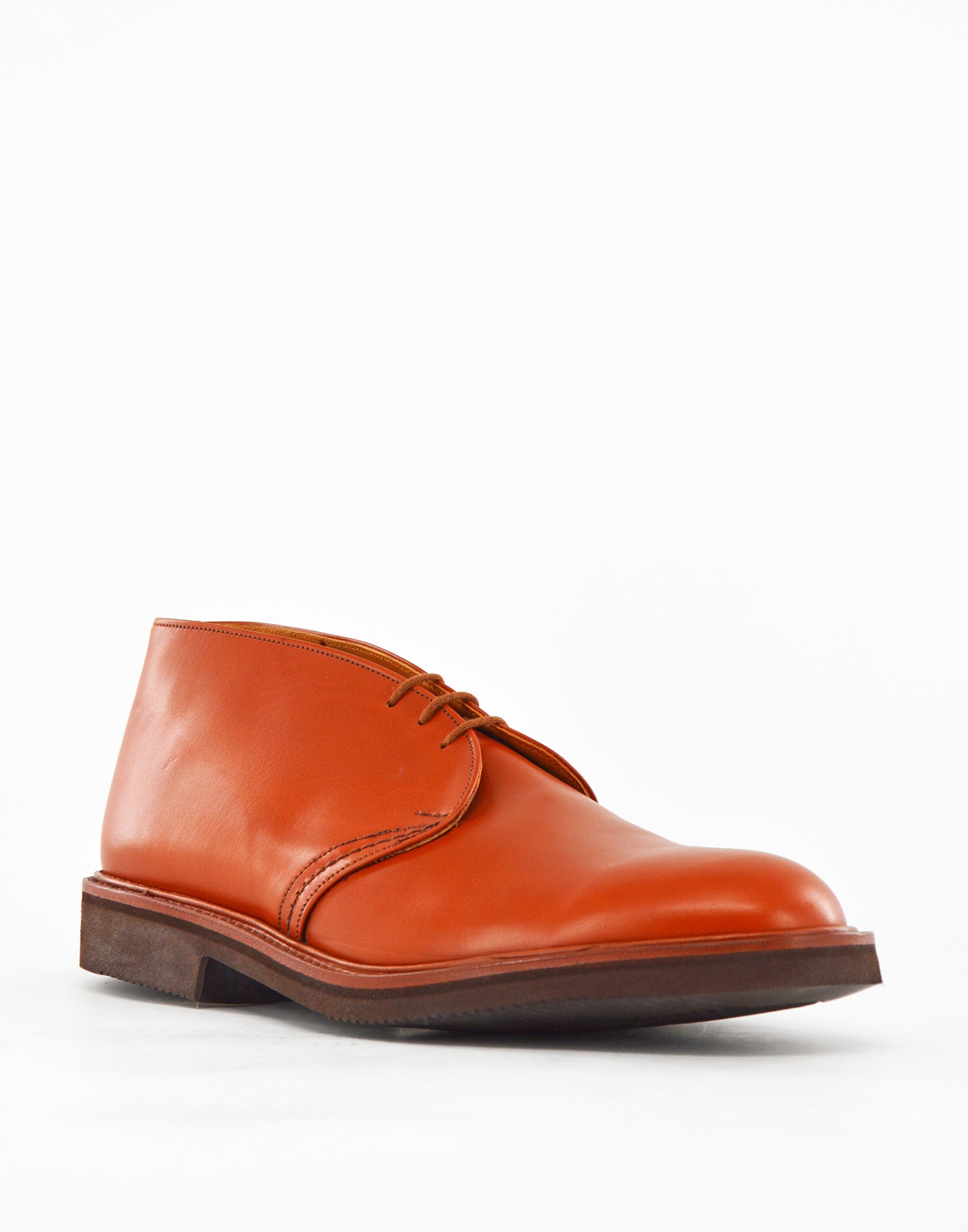TRICKER'S Polacchino Winston in Pelle Fondo Gomma Brown