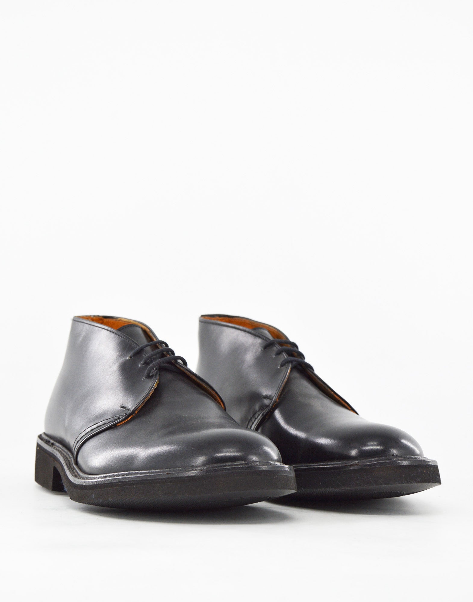 TRICKER'S Polacchino Winston in Pelle Fondo Vibram Black