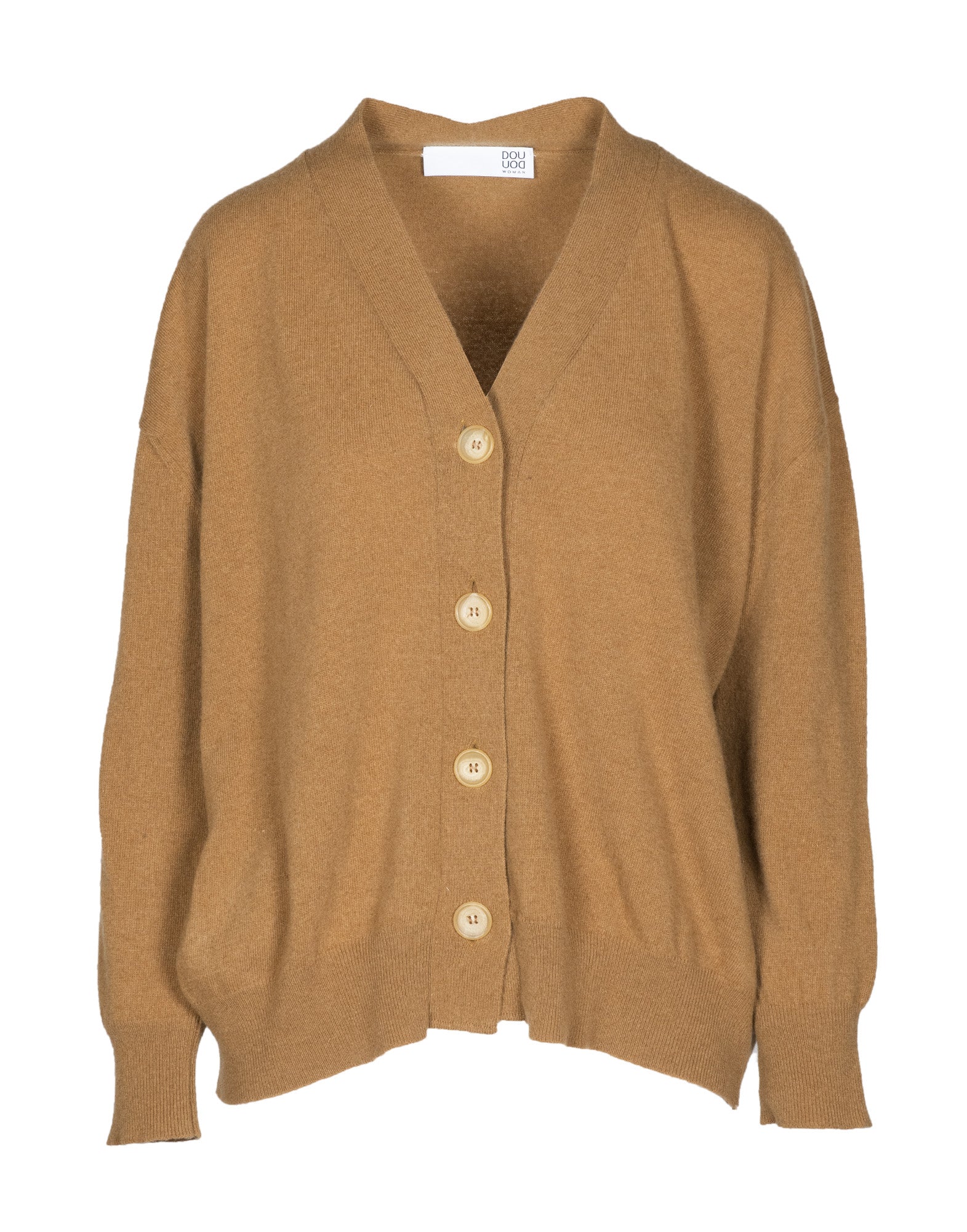 DOUUOD Cardigan ampio in lana e cashmere