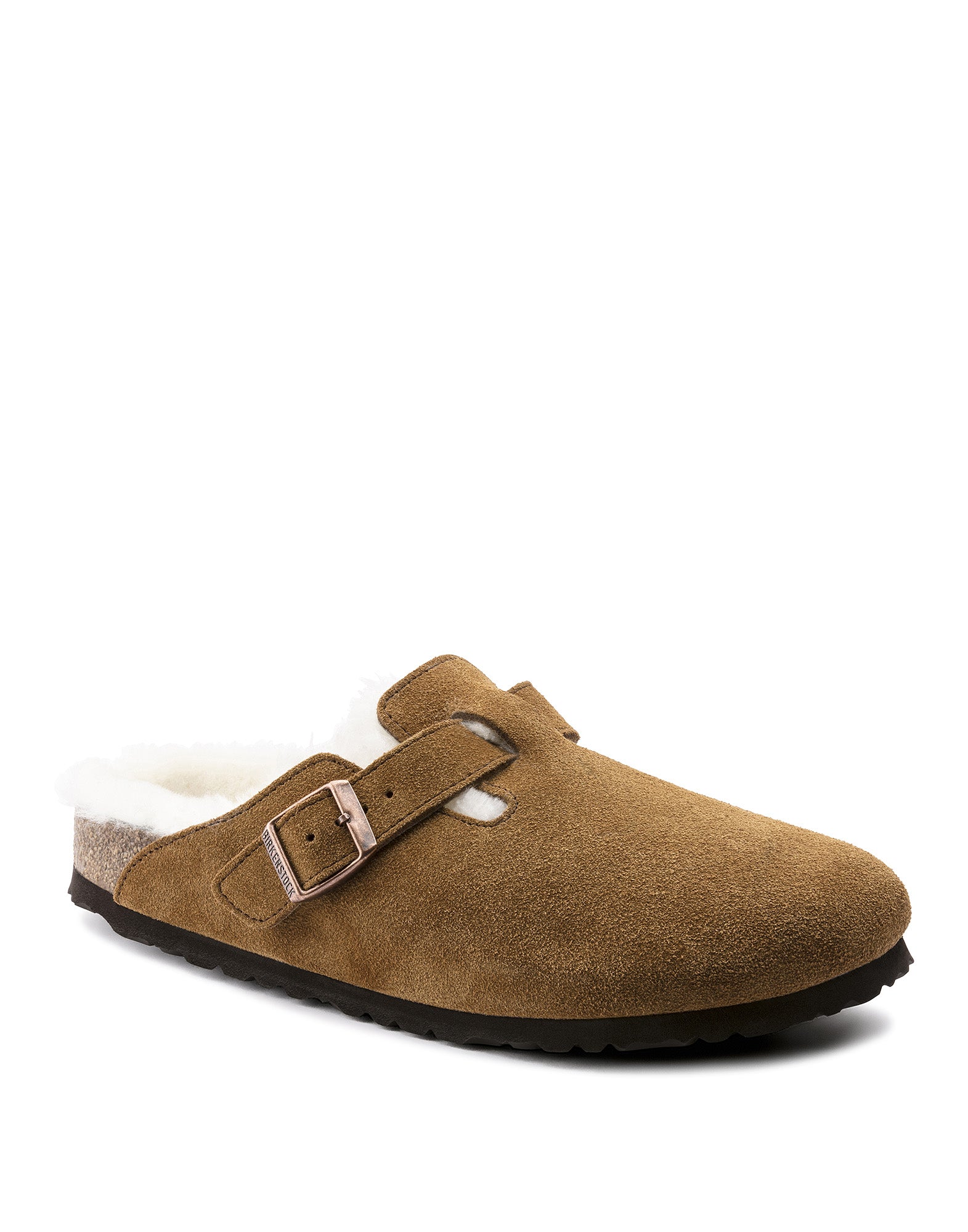 BIRKENSTOCK Boston con Pelliccia di Agnello