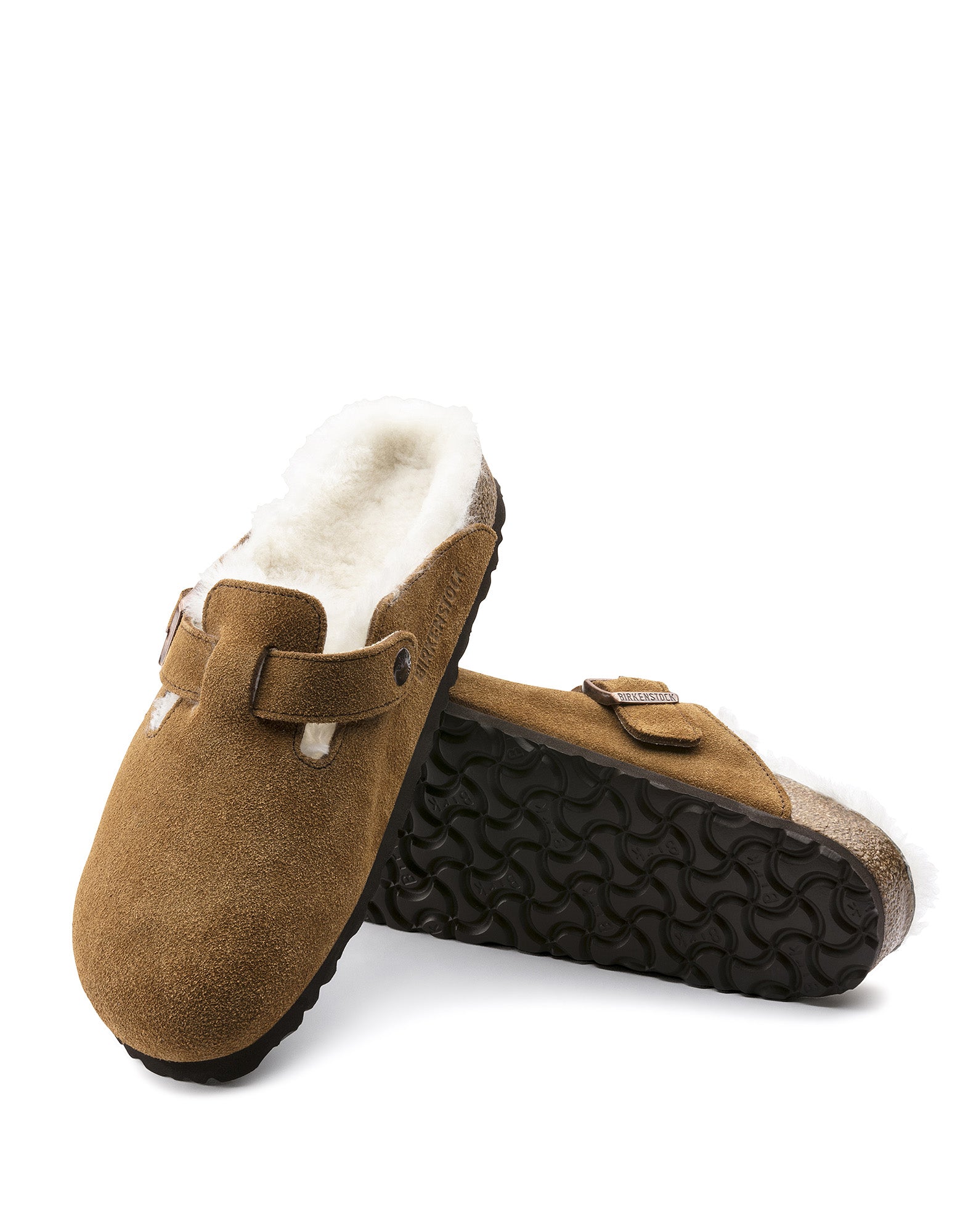 BIRKENSTOCK Boston con Pelliccia di Agnello