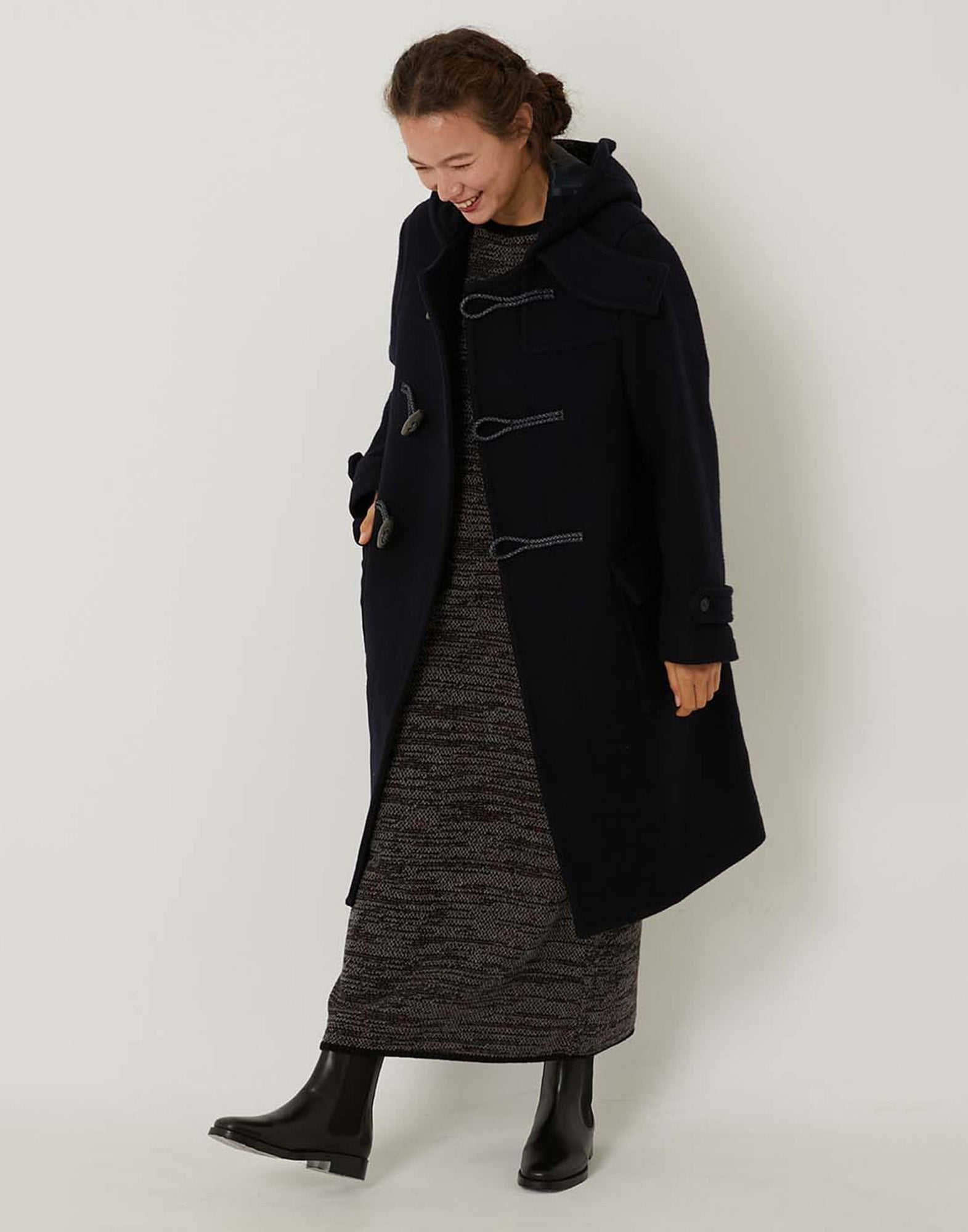 BLUE BLUE JAPAN Montgomery in Tessuto Melton Unisex