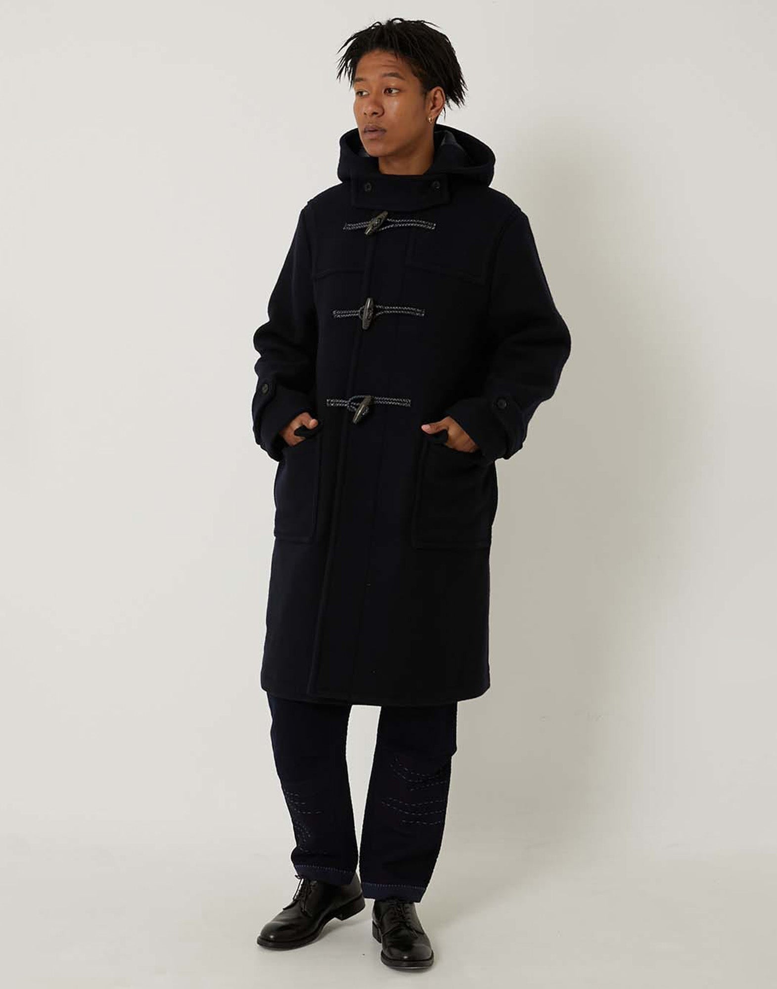 BLUE BLUE JAPAN Montgomery in Tessuto Melton Unisex