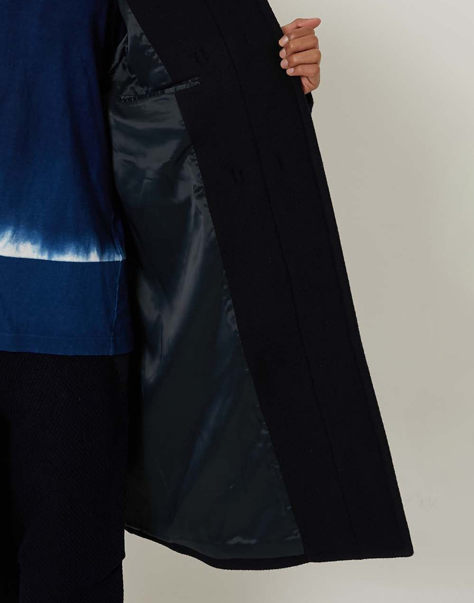 BLUE BLUE JAPAN Montgomery in Tessuto Melton Unisex