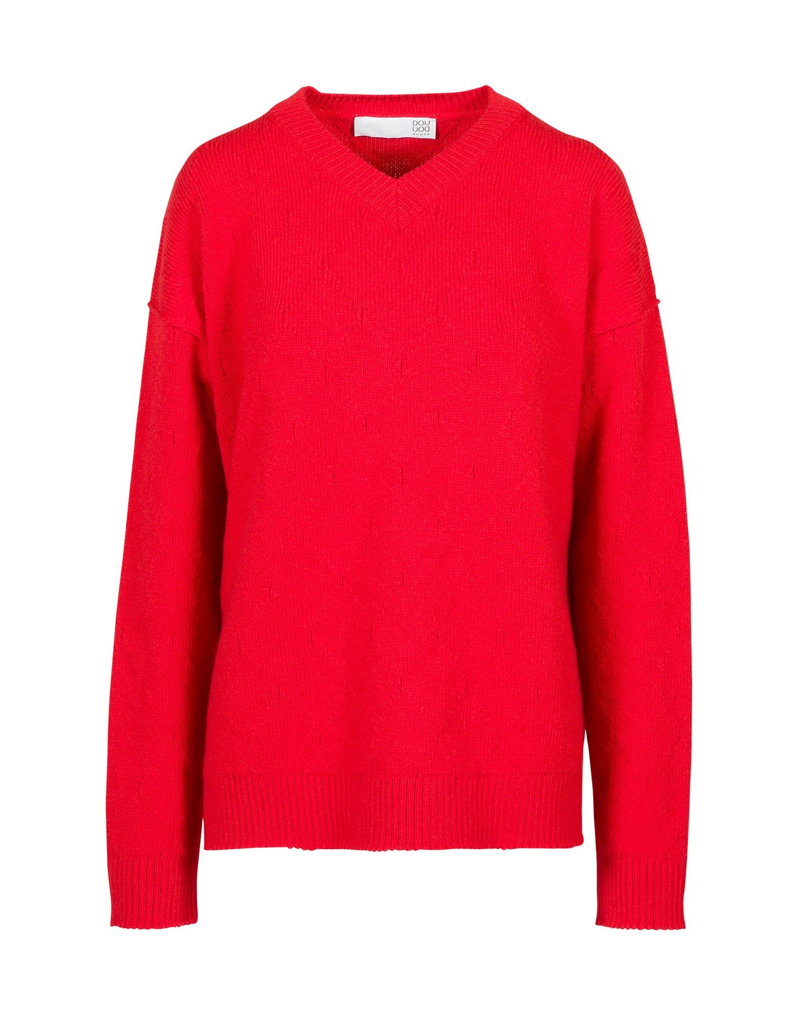 DOUUOD Maglione Con Scollo A "V" In Lana E Cashmere