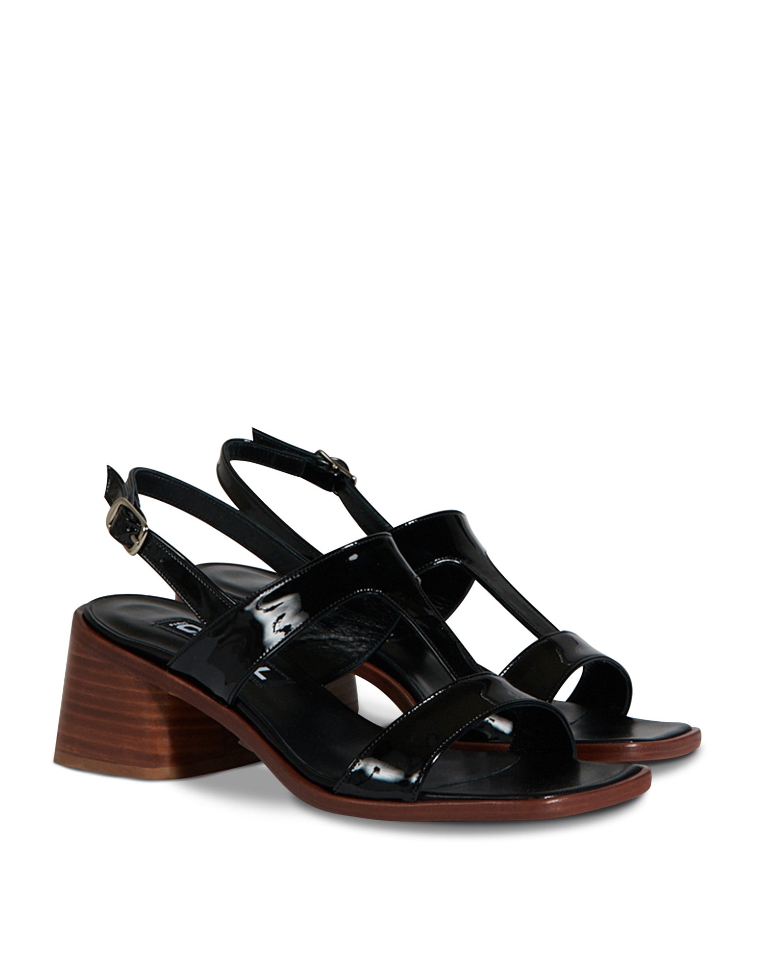 CAREL Sandali Babylone in Vernice Nera
