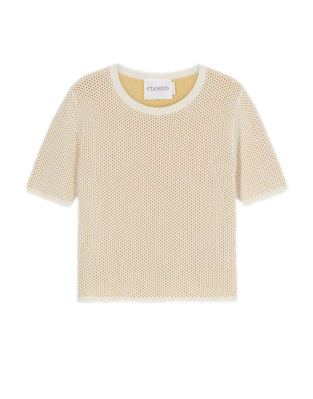 CLOSED T-shirt Traforata Crochet