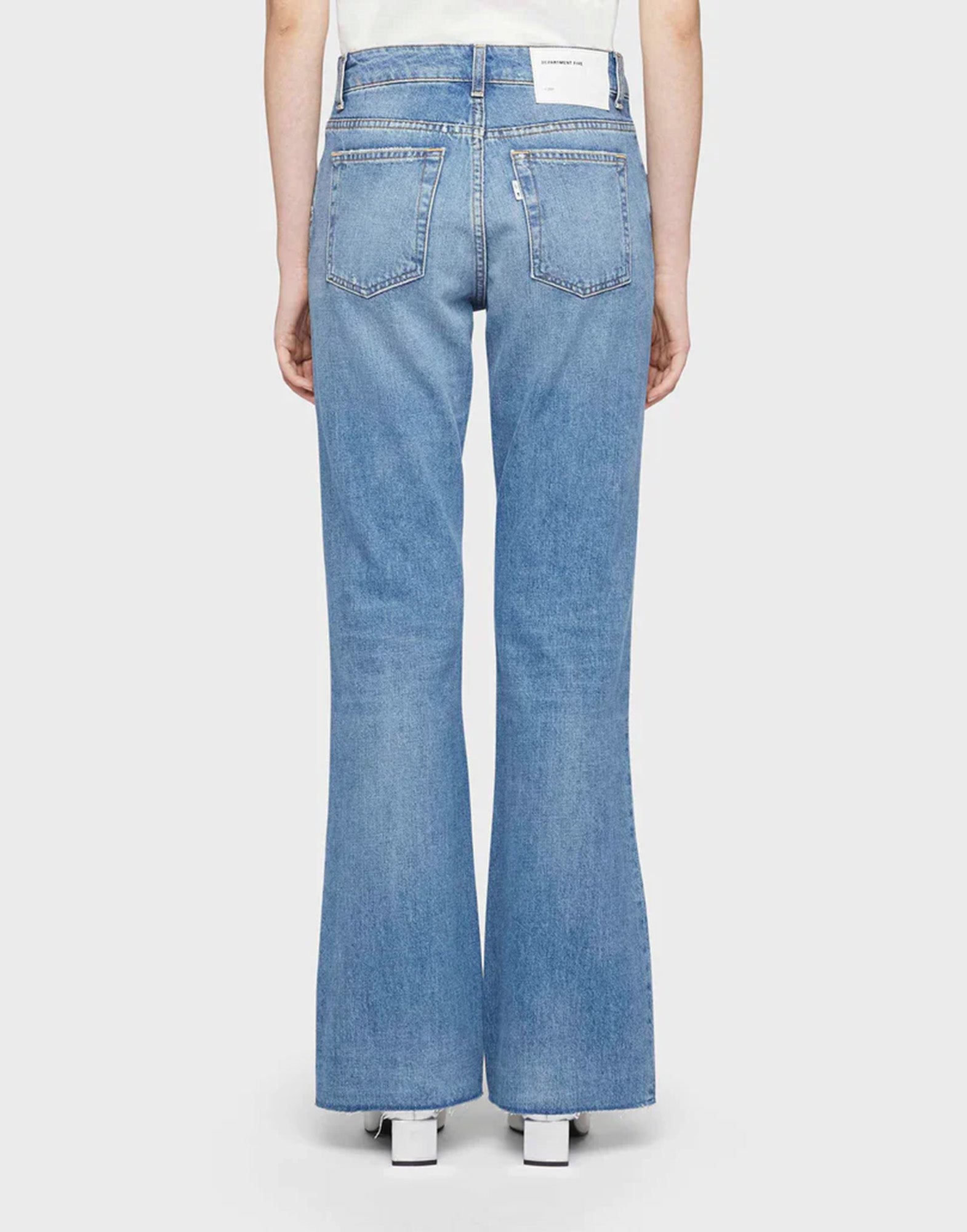 DEPARTMENT FIVE Jeans Bootcut Mega in Denim Blu