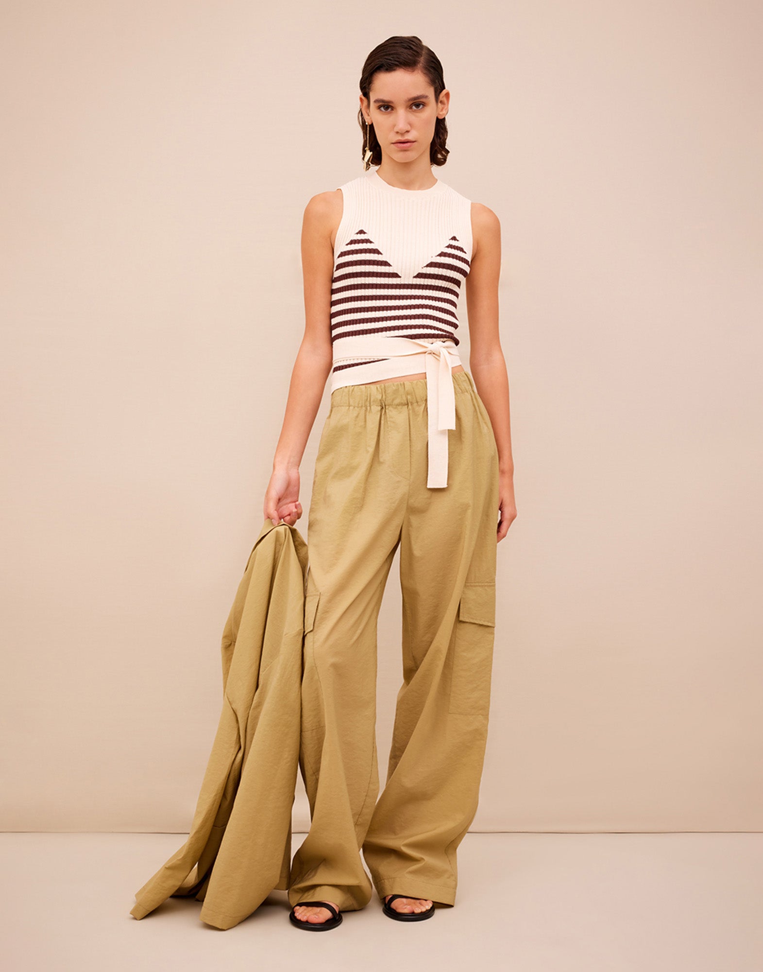 ERIKA CAVALLINI Pantalone Jennifer in Voile di Cotone